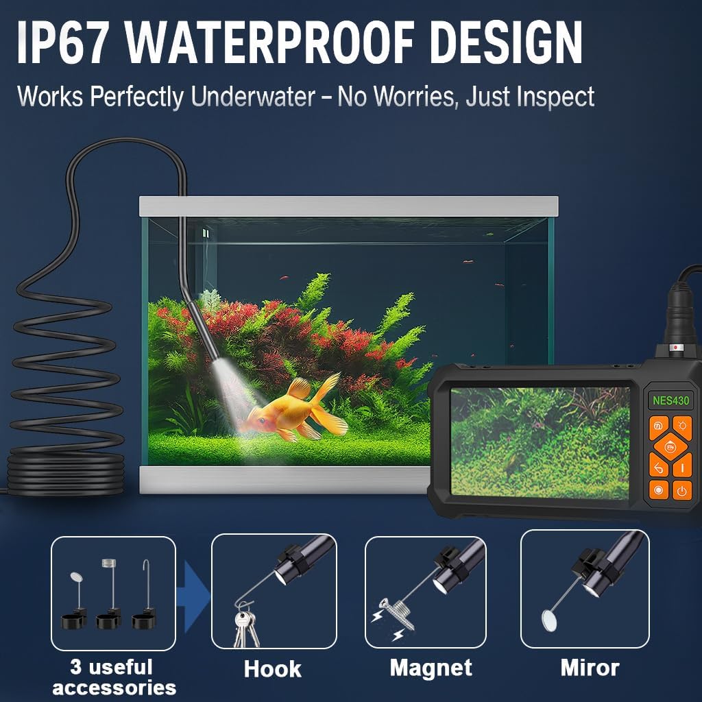 Endoscope Camera with Light 1920P HD Borescope Inspection - COOVIE Official Imagery - 5