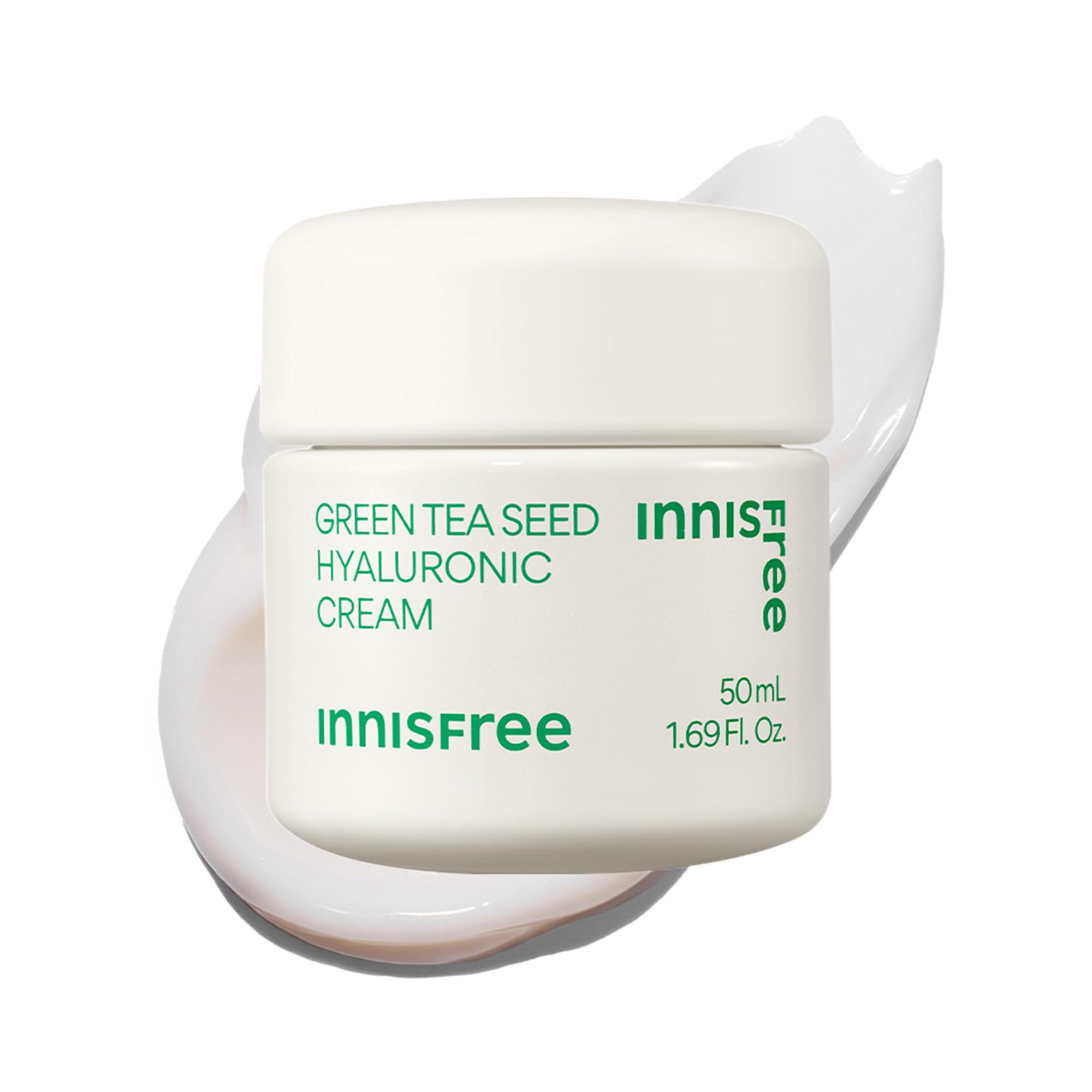 innisfree Green Tea Seed Hyaluronic Acid Cream with Skin Barrier - Product Imagery