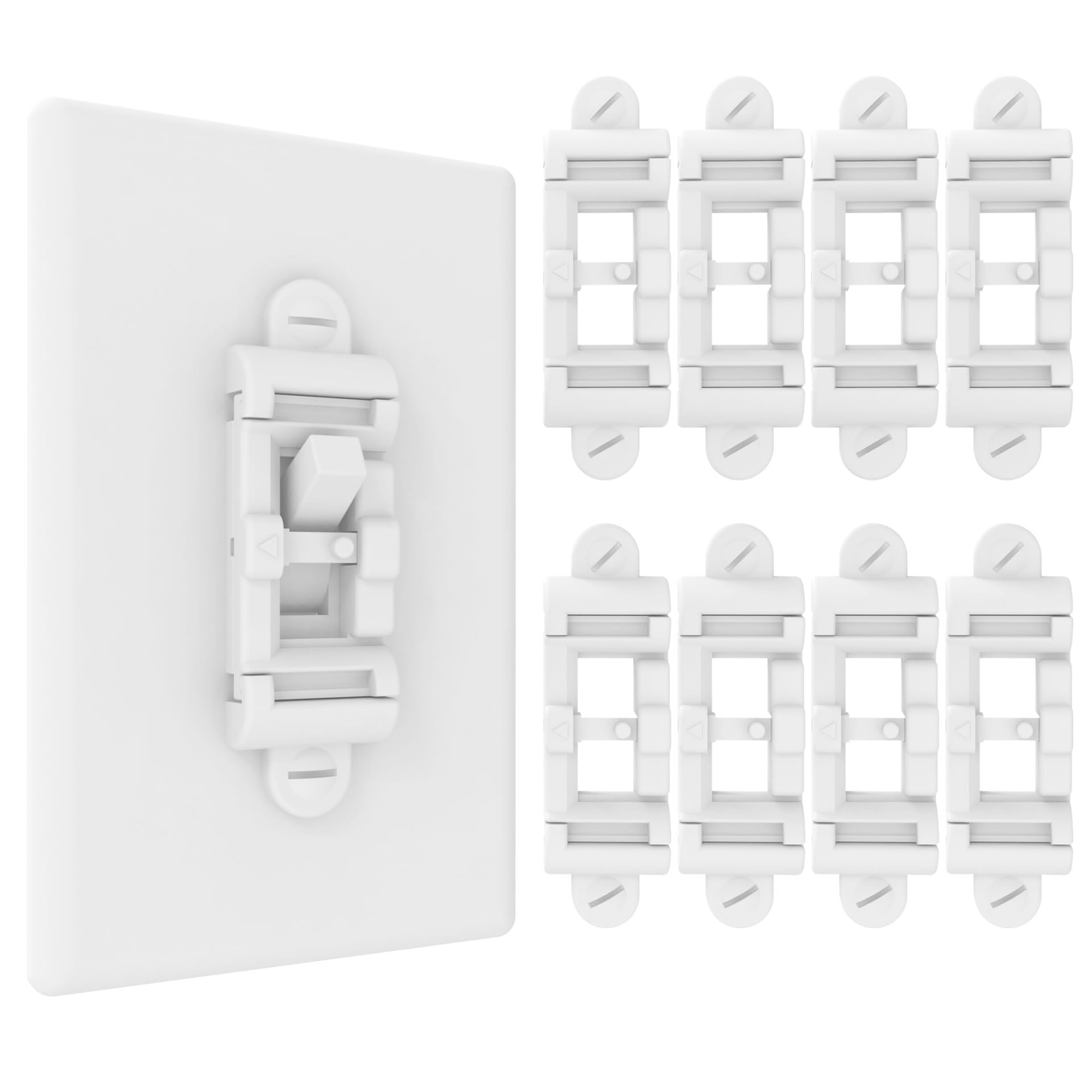 WISEFAM Light Switch Guard 4PK, Child Proof Toggle Cover, Keeps L - WISEFAM Official Product View 8