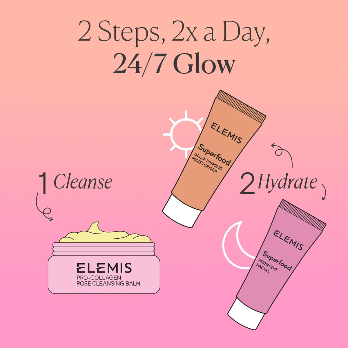 ELEMIS Way to glow kit Amazon Exclusive 3 Piece travel set - Premium Selection Official Imagery - 6