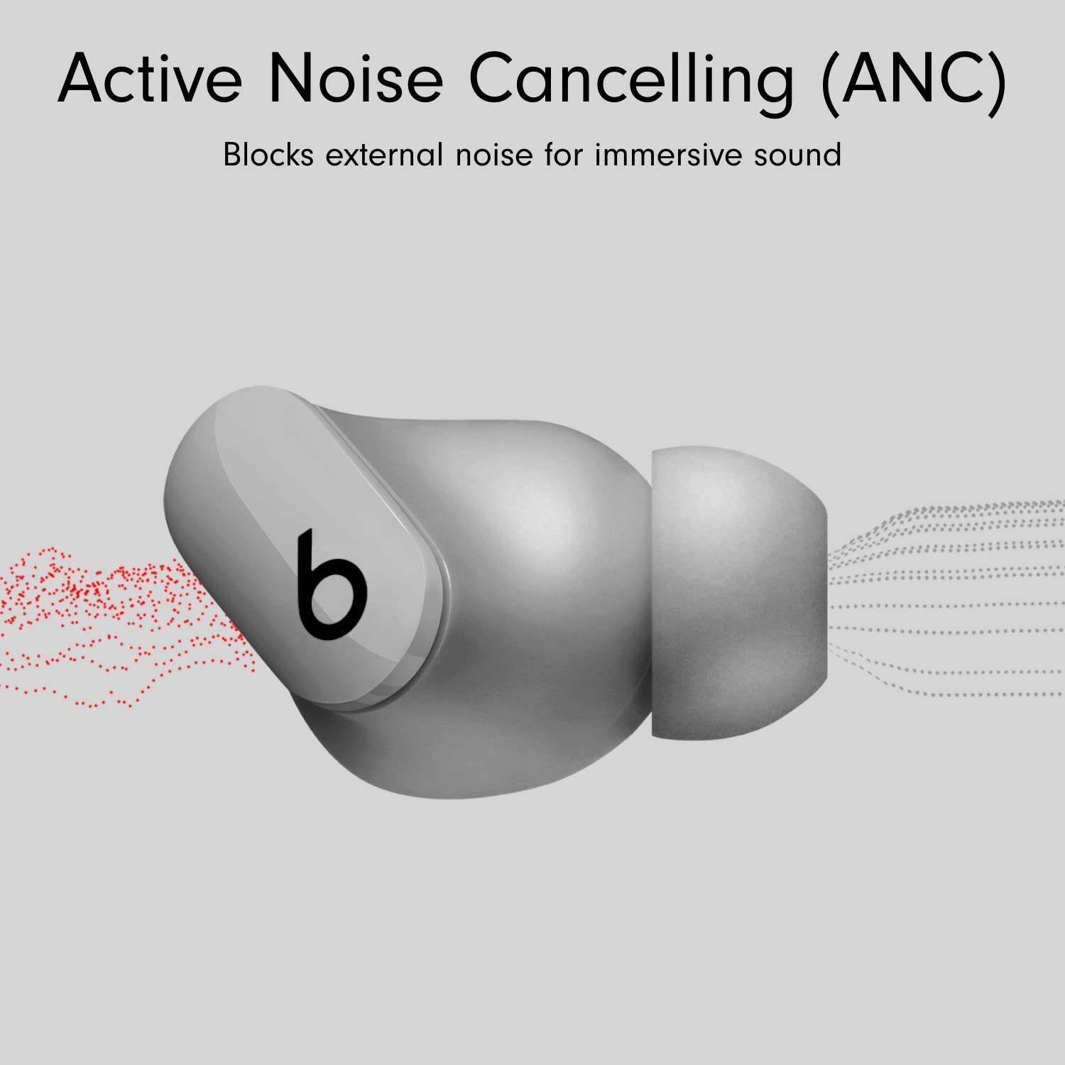 Beats Studio Buds Totally Wireless Noise Cancelling Earphones - Moon Gray