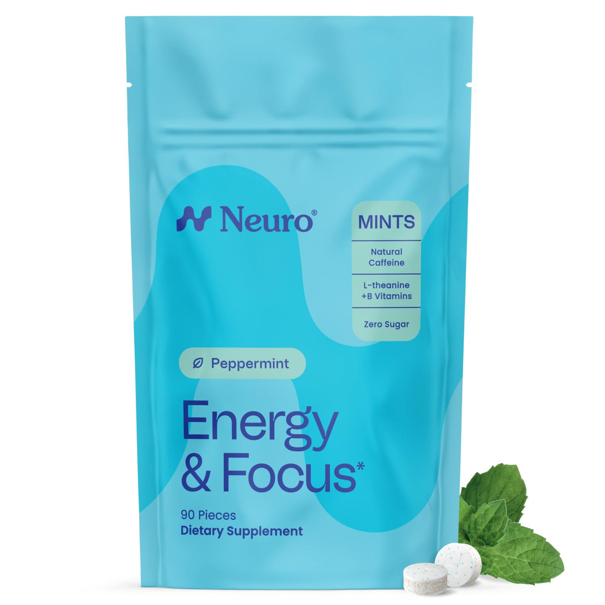 Neuro Energy Focus Mints Peppermint 90 Count - Neuro Official Imagery - 2
