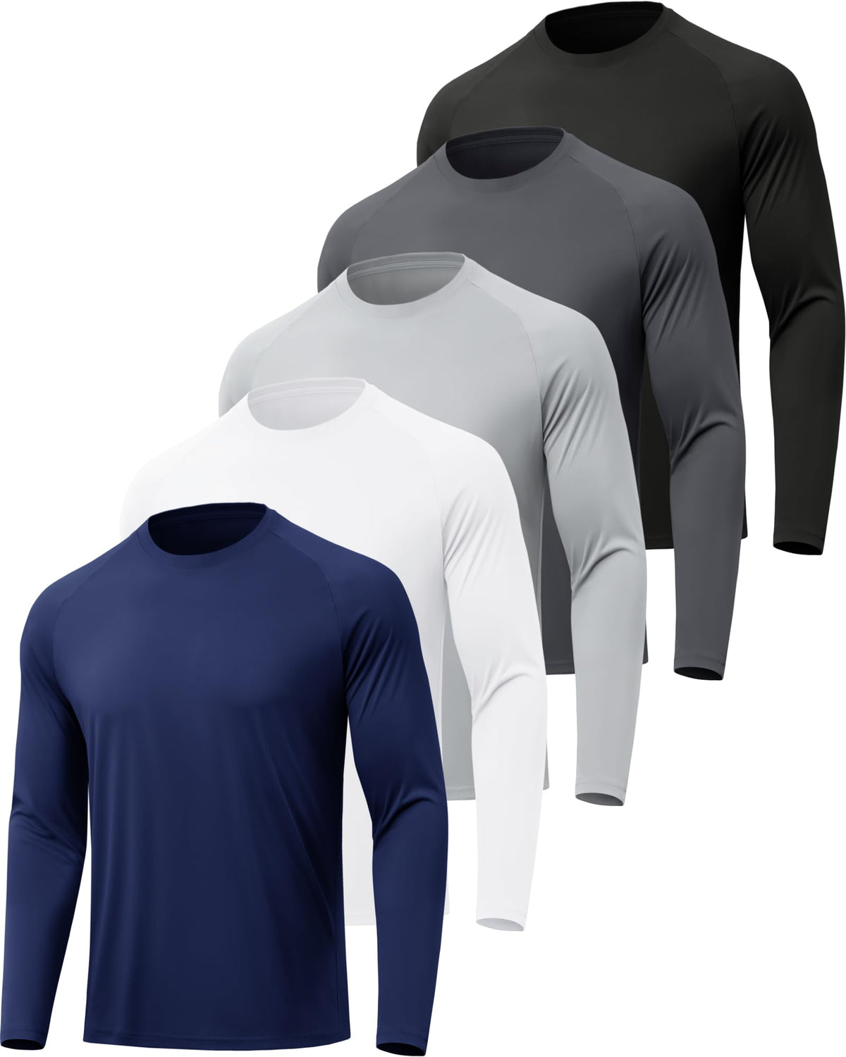 MLYENX 7 Pack Long Sleeve Shirts for Men Sun Protection - MLYENX Official Imagery - 8