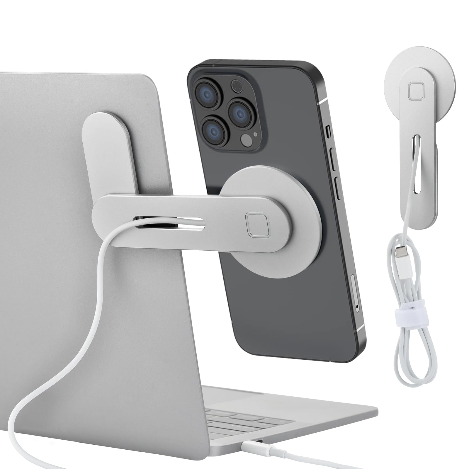 aceyoon Magnetic Wireless Charger Phone Mount for Laptop & Tesla