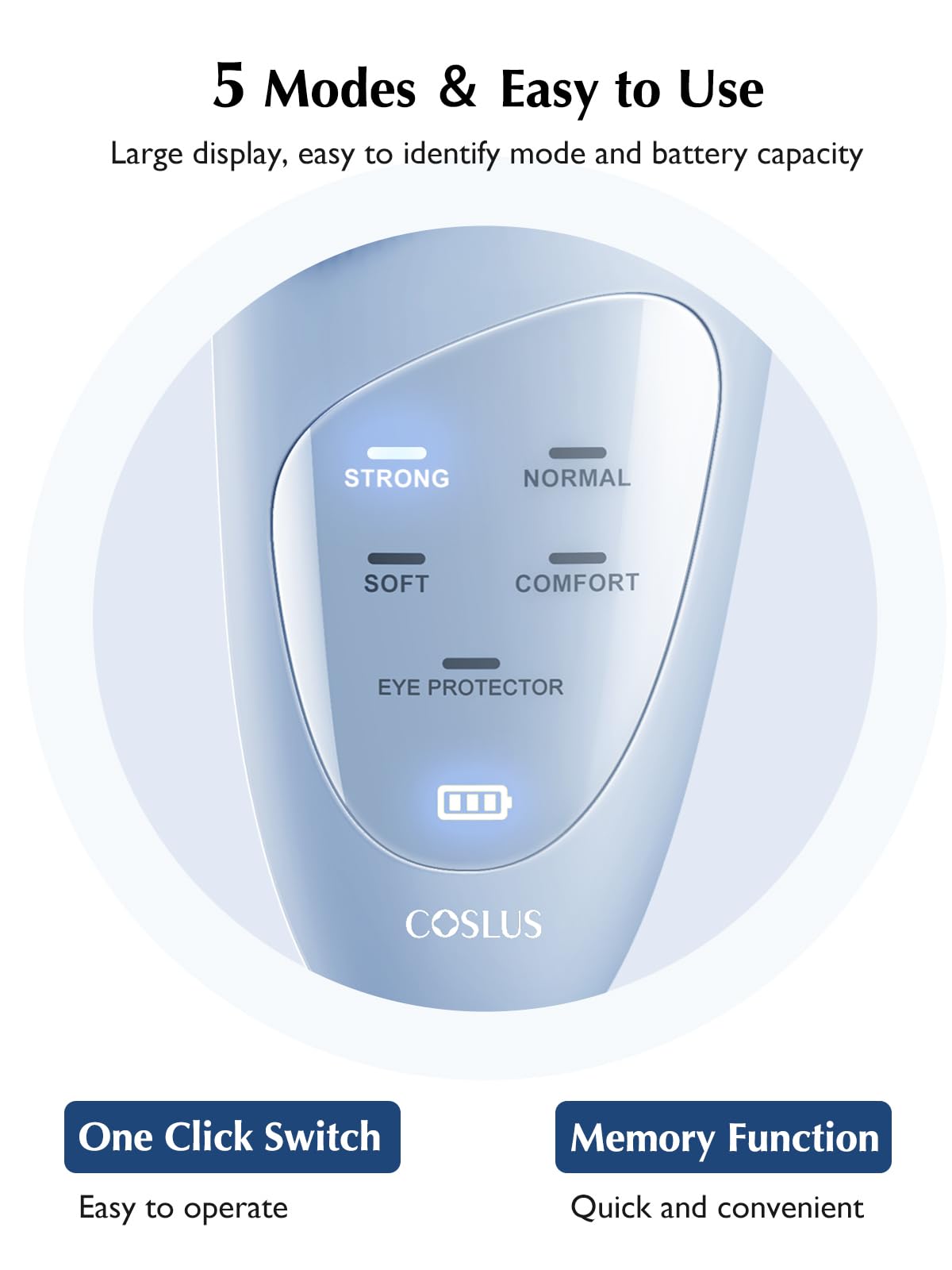 COSLUS JMY05 Face Scrubber Facial Cleansing Brush Heat Eye - COSLUS Official Imagery - 6