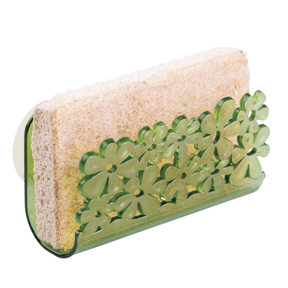 iDesign InterDesign Blumz Kitchen Sink Suction Holder for Sponges, Scr - View 3