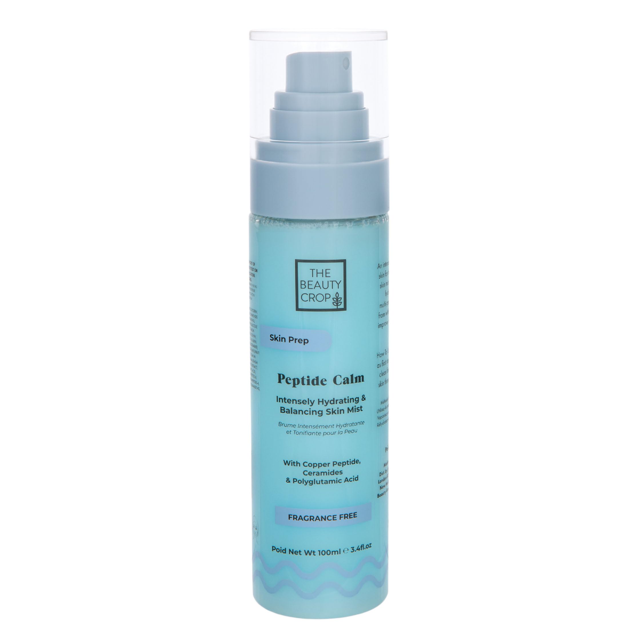 The Beauty Crop Peptide Calm Skin Mist - Hydrating & pH - Product Imagery