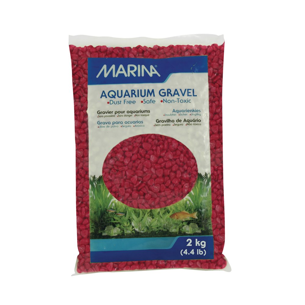 Marina Decorative Aquarium Gravel Red 2kg - Marina Official Imagery - 1