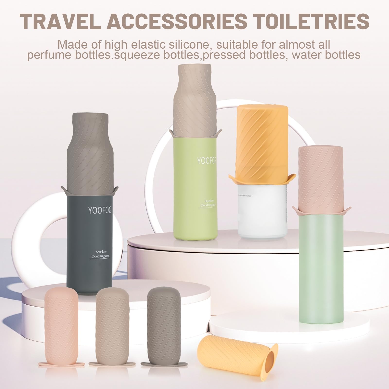 Bottle Covers for Travel Leak Proofing Travel Size Container - Mrsdry Official Product Imagery - 3