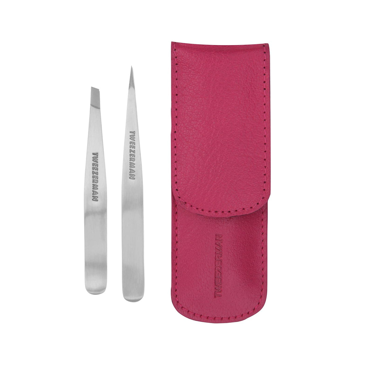 Tweezerman Petite Tweeze Set for Eyebrows with Travel Case - Tweezerman Official Imagery - 2