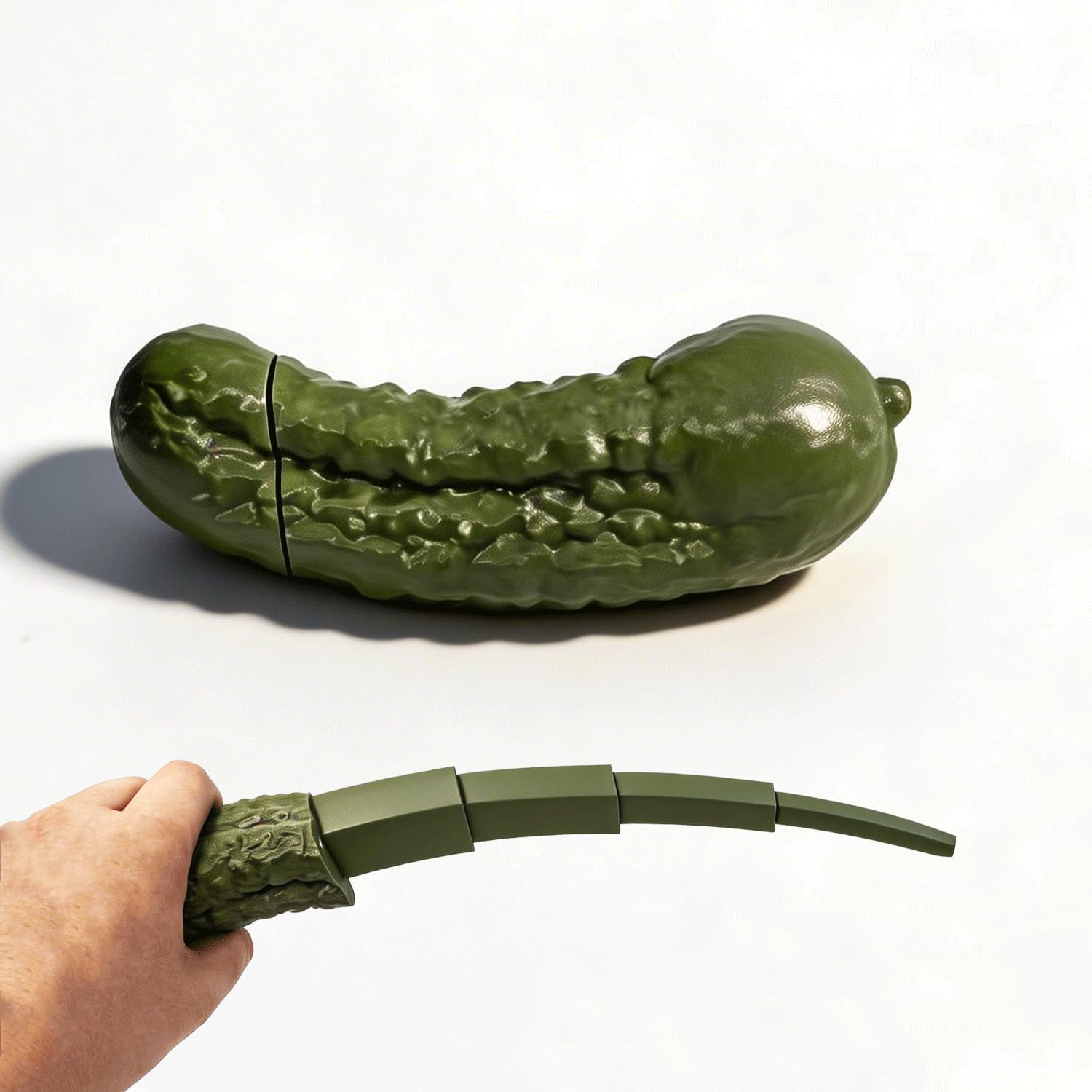 Pickle Gadget Transforming Fidget Sword, The Pickle Sickle, - Product Imagery
