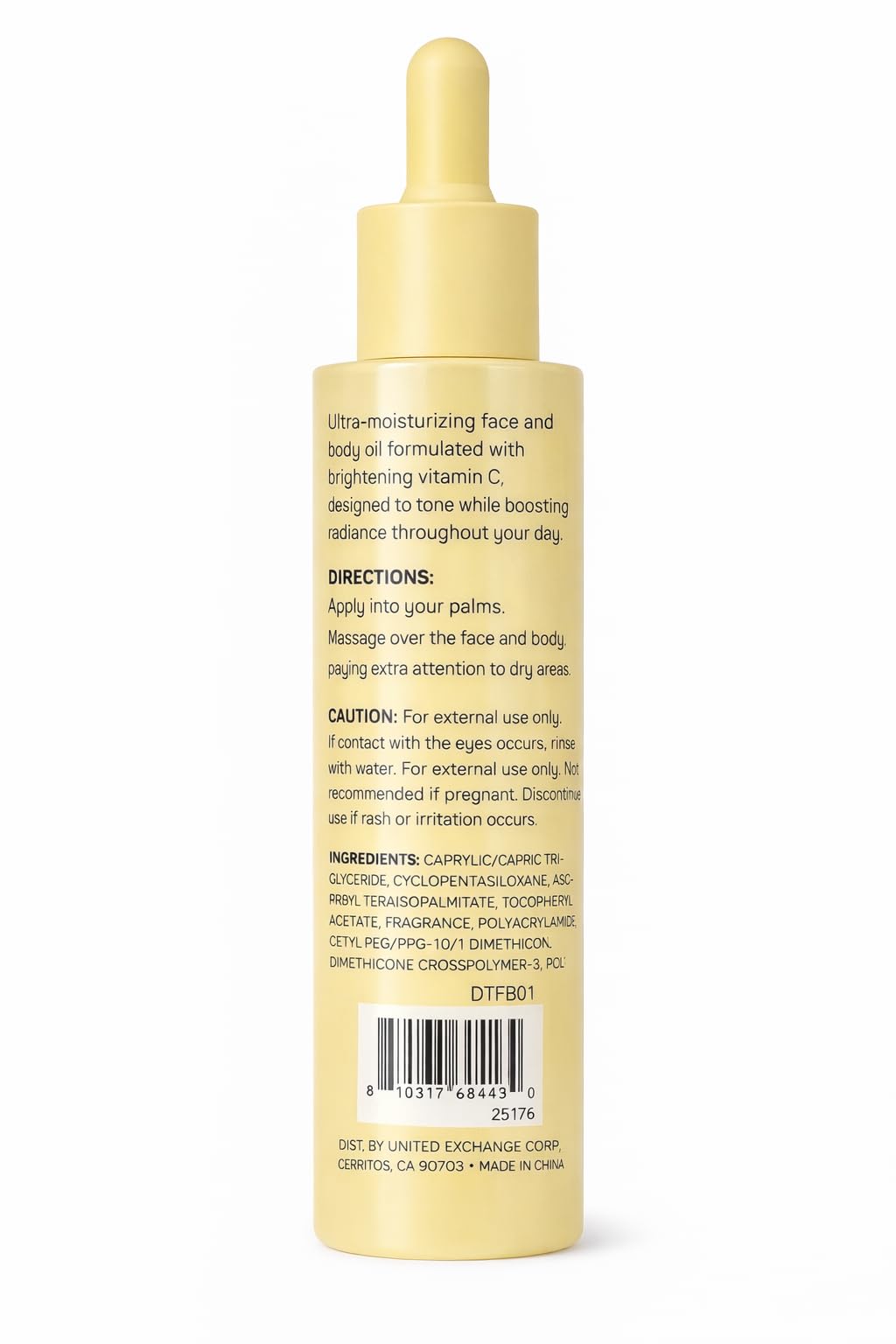 Glow Vitamin C Radiance Face and Body Oil, Day Brightening and - Spa Scentials