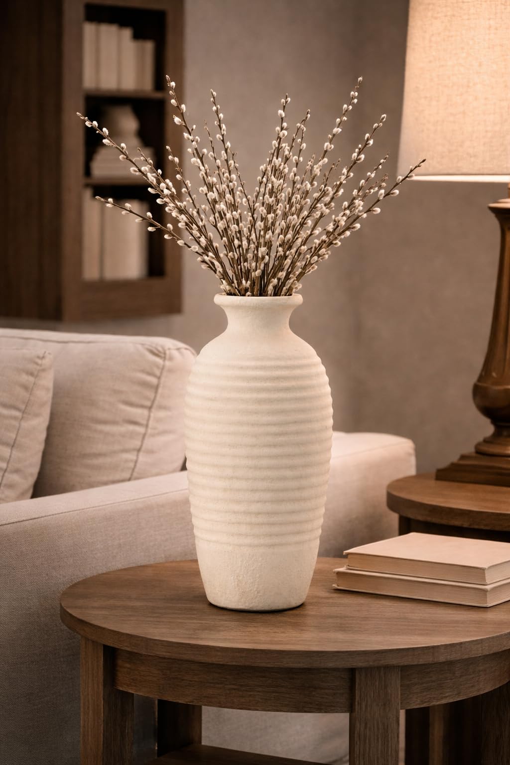 Ceramic Natural Rustic Vase 14 4 Inch Large Vintage Flower - Vaseking Official Imagery - 8