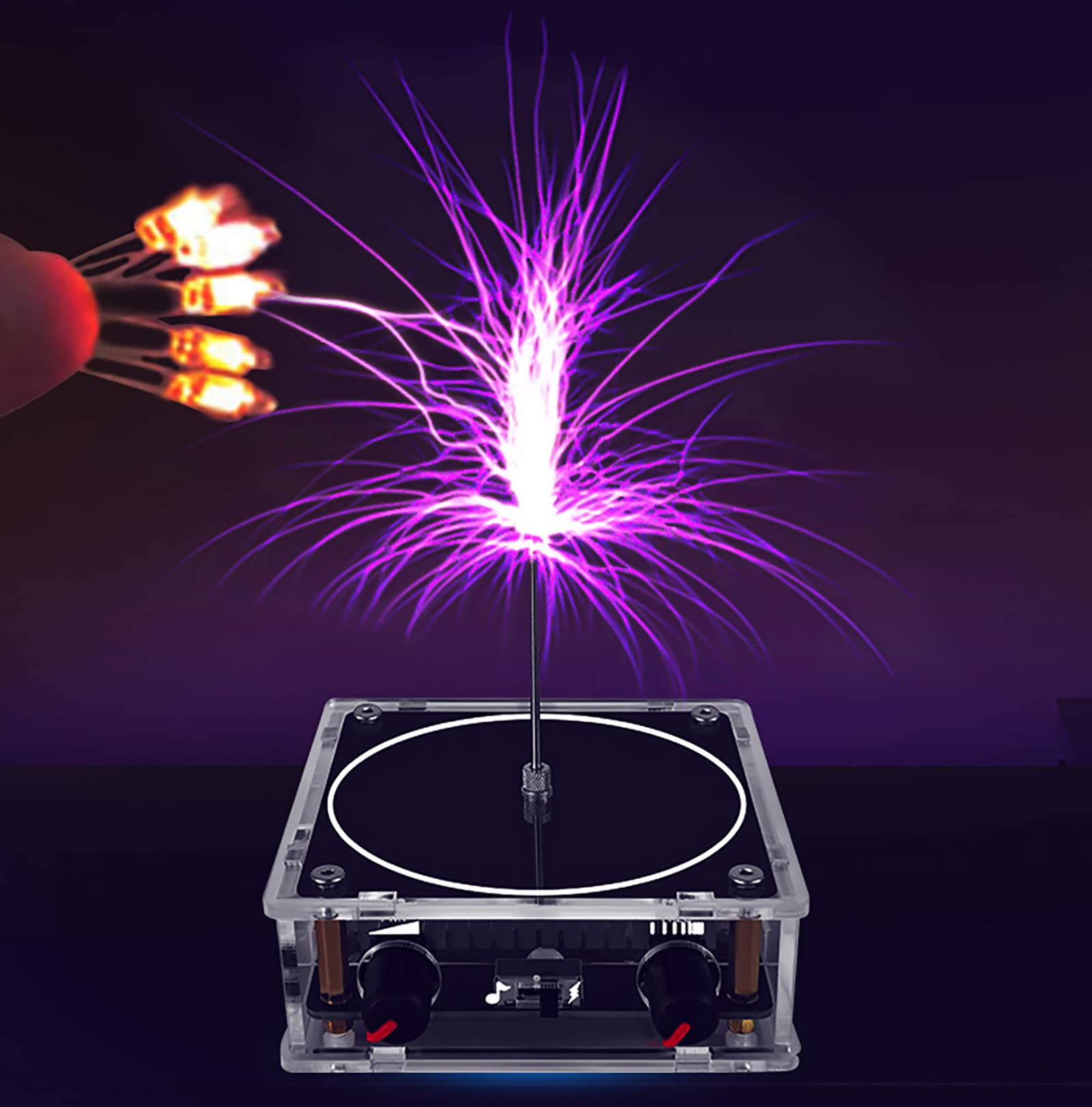 Koyzsen Music Tesla Coil Touchable Artificial Lightning Arc Plasma Loudspeaker D - Koyzsen Official Product View 6