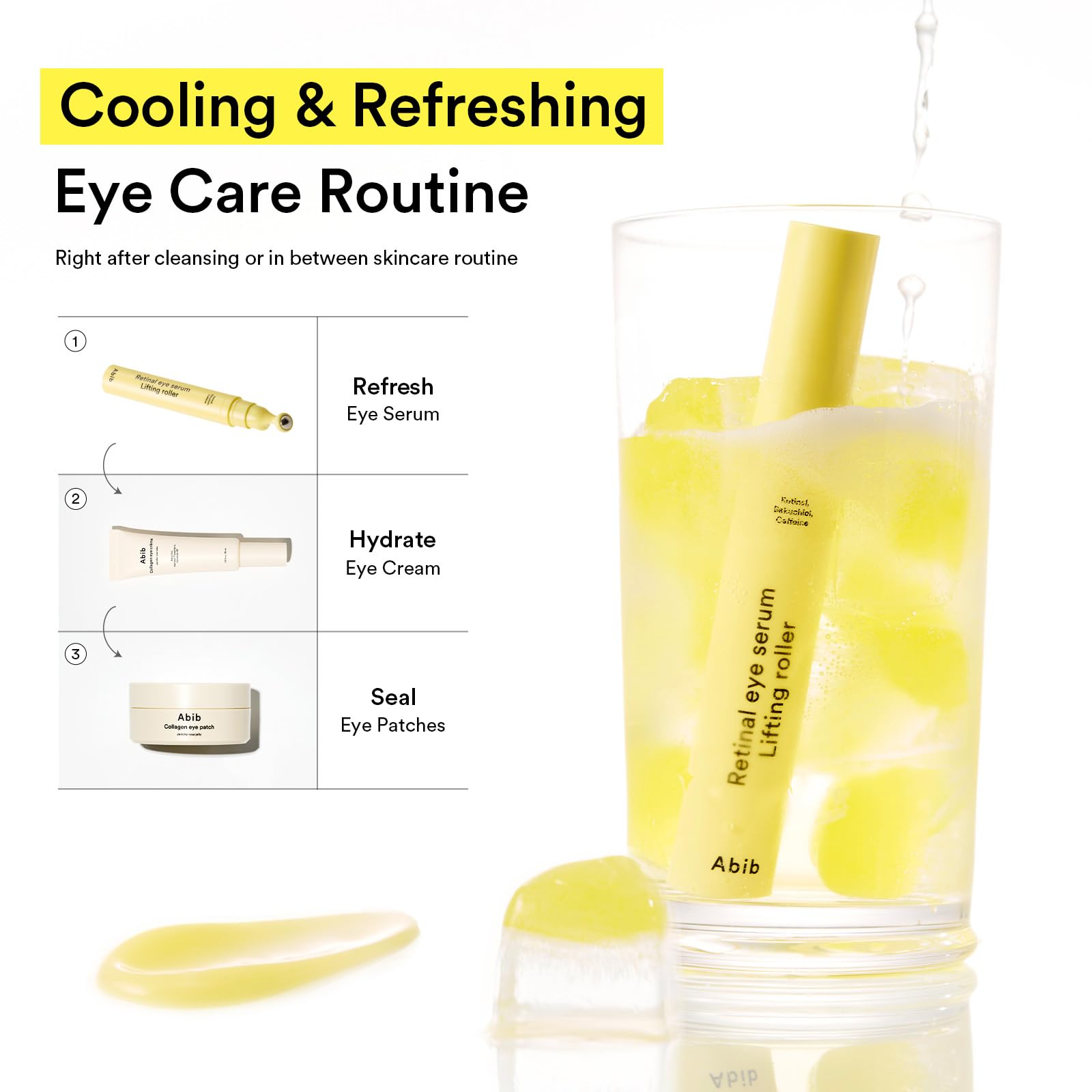 Abib Retinal Eye Serum Lifting Roller 0.5 Fl Oz, - Anti Aging Eye Applicator - Abib Official Product View 8