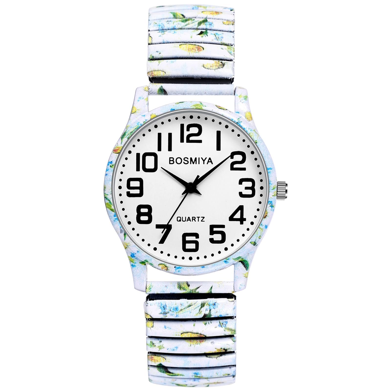 OIDEA Women's Stretch Band Quartz Watch Large Face Easy Reader Dial - View 10