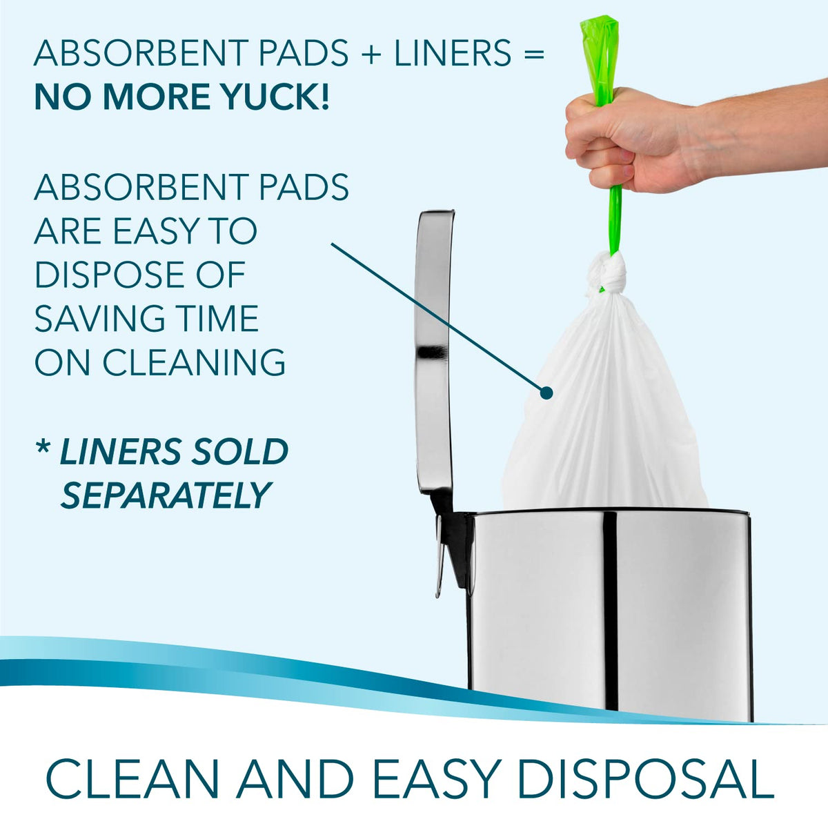Disposable Bedside Commode Pads for Adult Portable Toilet - TidyCare Official Imagery - 8