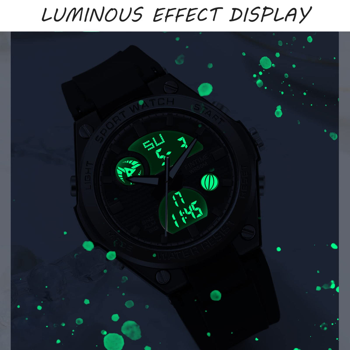 findtime Womens Digital Watch Sport Waterproof Watch Analog - findtime Official Imagery - 6