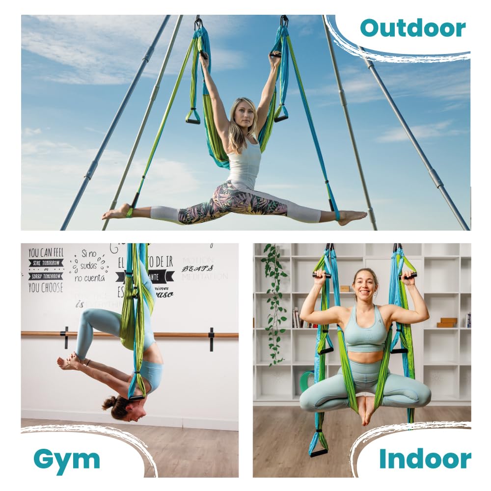 Swing Set for Back Pain Relief Inversion Therapy - Yoga Trapeze Official Imagery - 4
