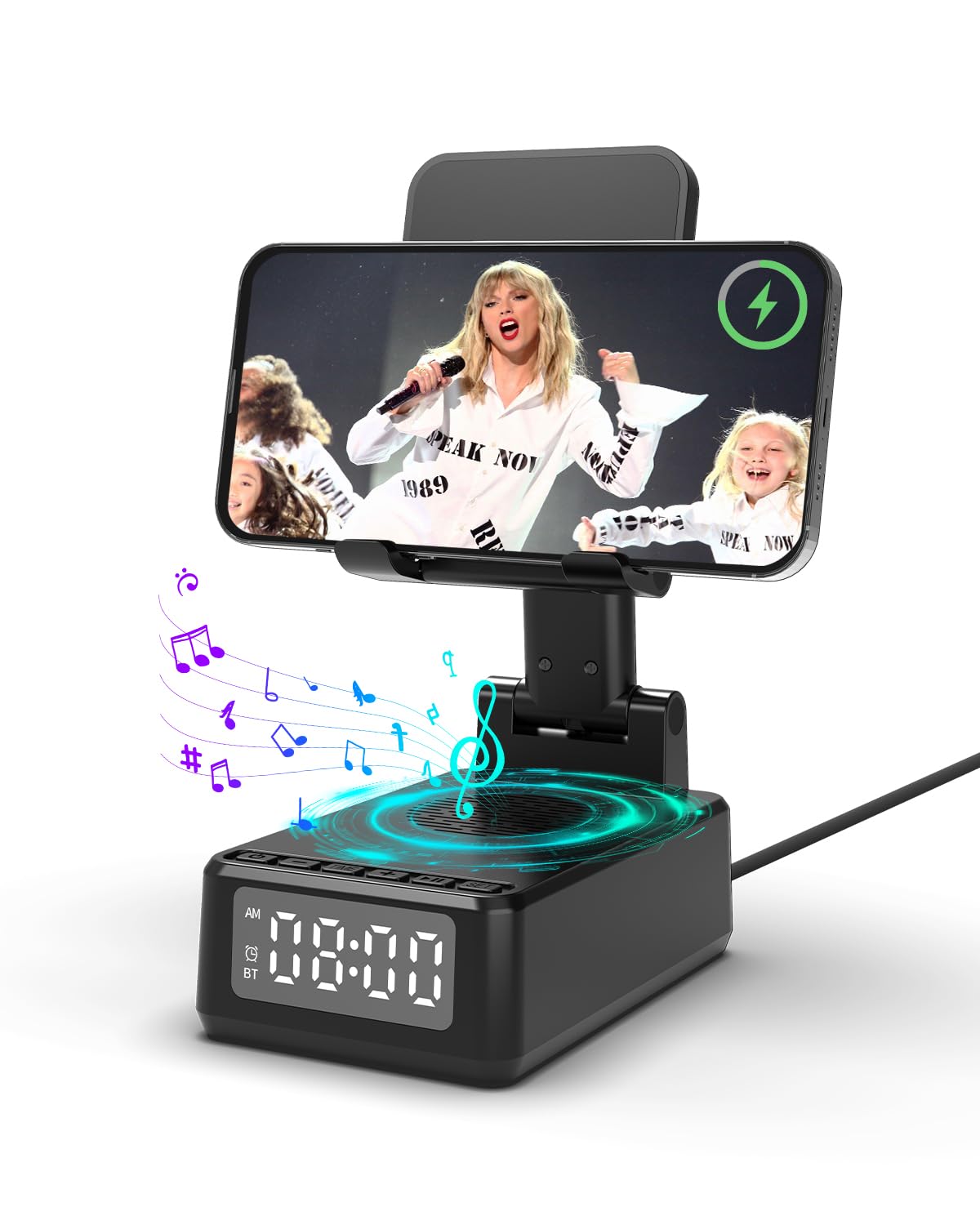 Gifts for Men Wireless Phone Charger Stand with Bluetooth - WamGra Official Imagery - 1