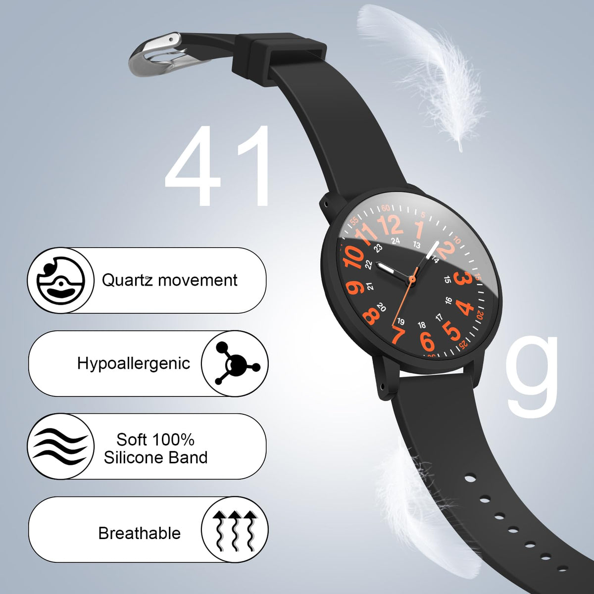 38MM 3ATM Waterproof Wear Resistant Anti Scratch Analog - Asan Ge Official Imagery - 4