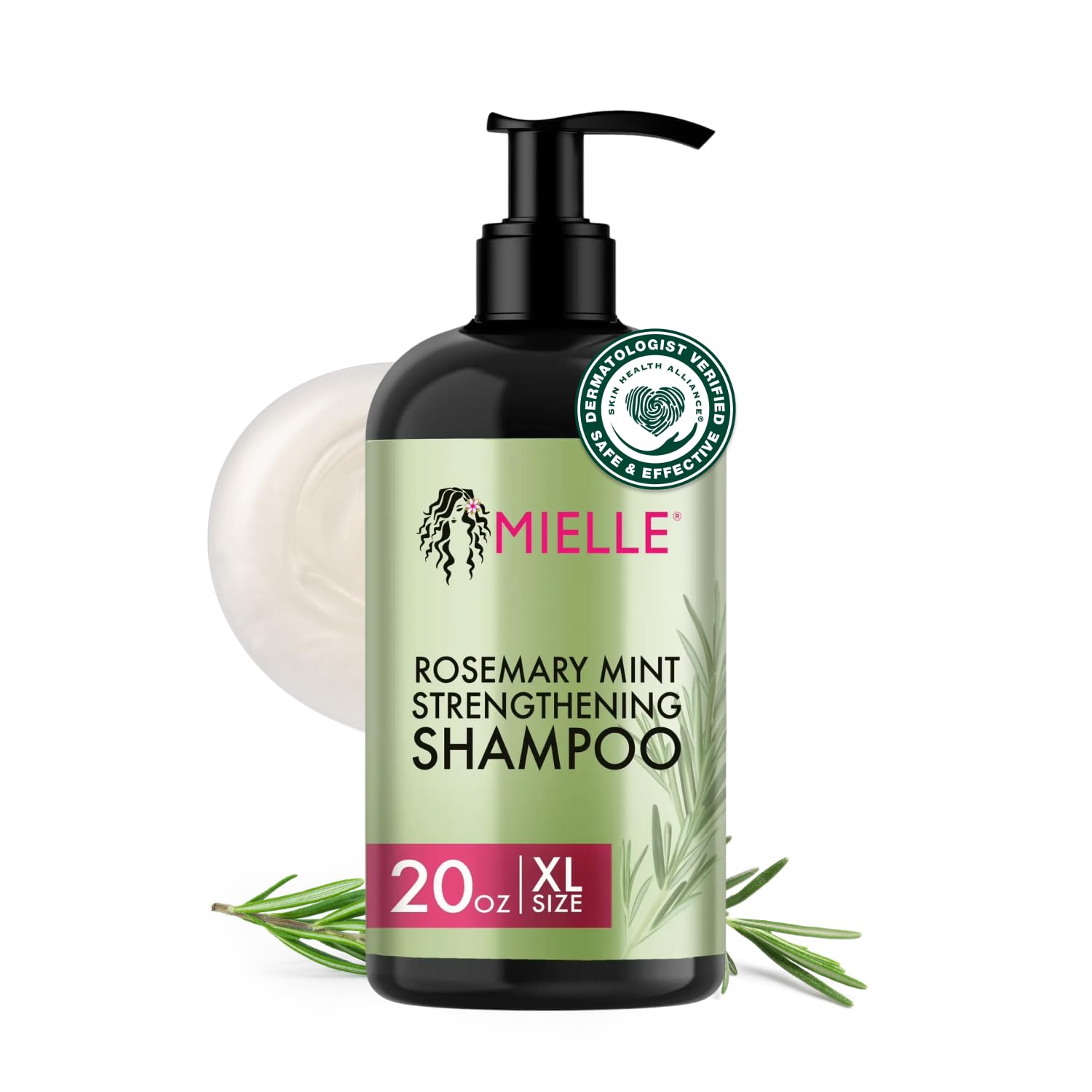 Mielle Organics Rosemary Mint Hair Strengthening Biotin Shampoo - Moisturizing - Mielle Organics Official Product View 2