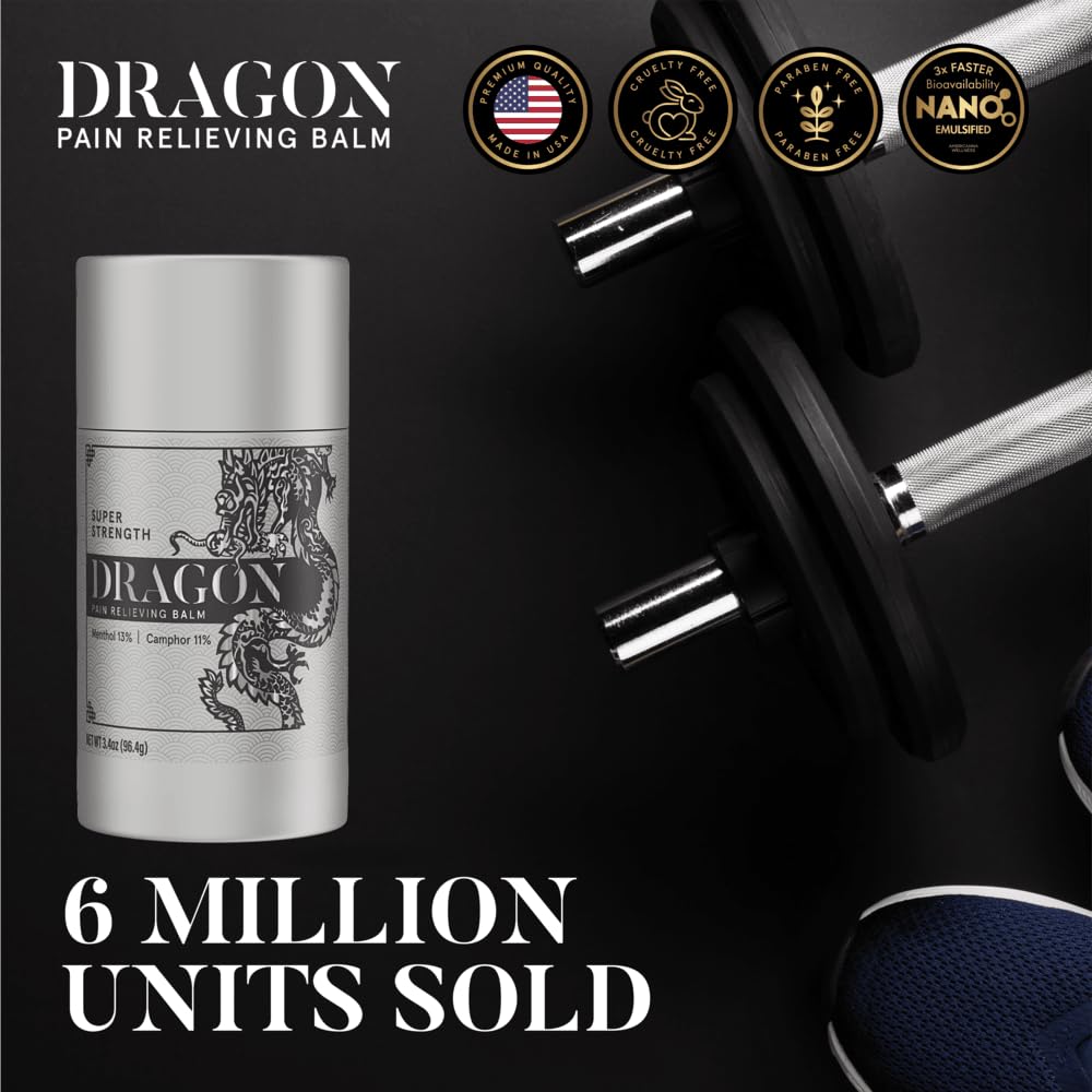 Americanna Wellness Dragon Balm 3.4oz Roll-Up Super Silver Strength