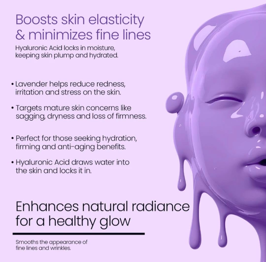 TIK TOK Viral Hyaluronic acid lavender Bio Collagen Peel Off Jelly Fac - View 6