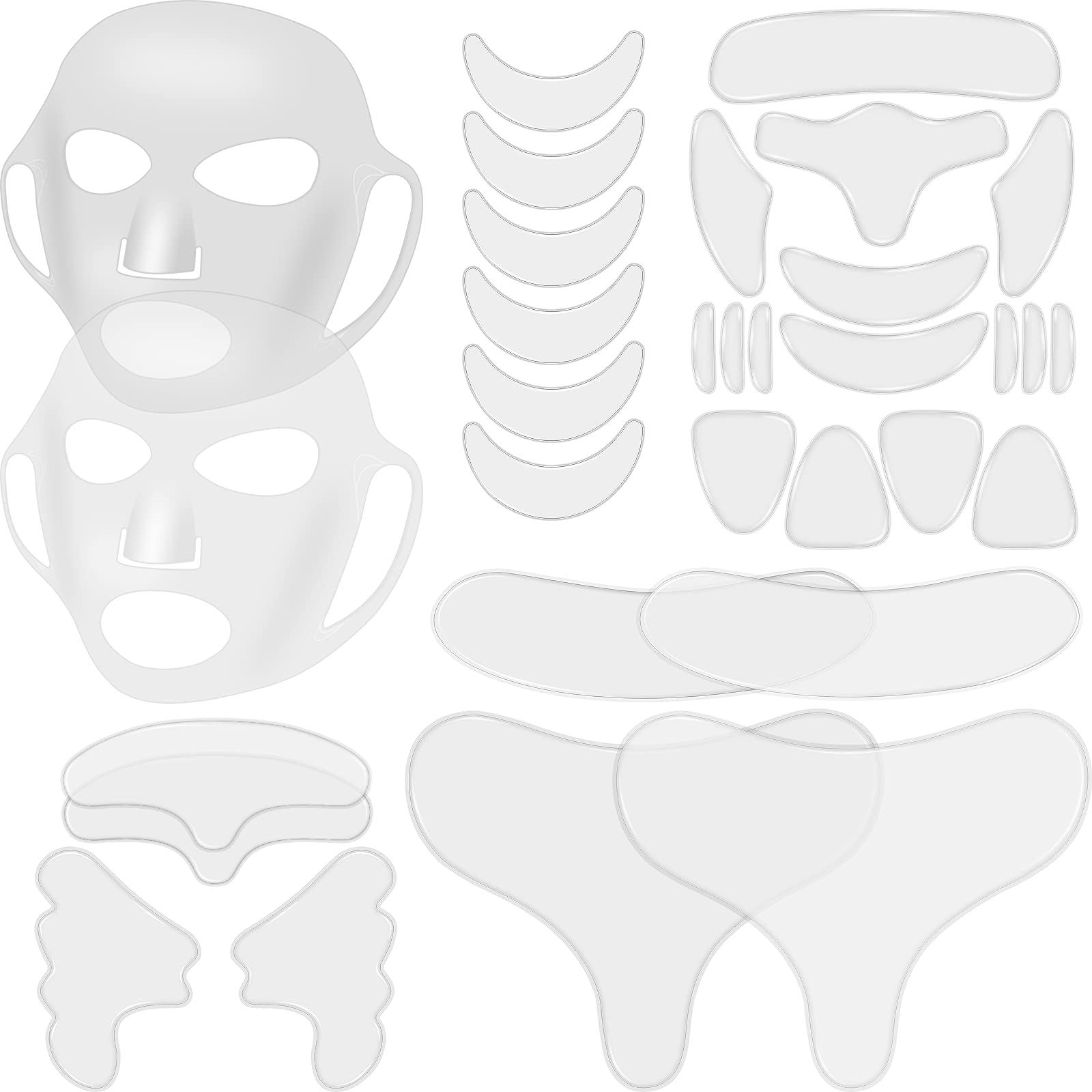 Maitys 32 Pcs Silicone Face Mask &amp; Anti-Wrinkle - Maitys
