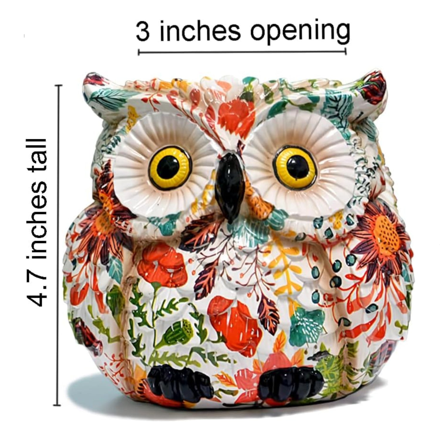 Decorative owl-shaped succulent planter by LovTocTic, ideal for indoor or outdoor garden or plant display.