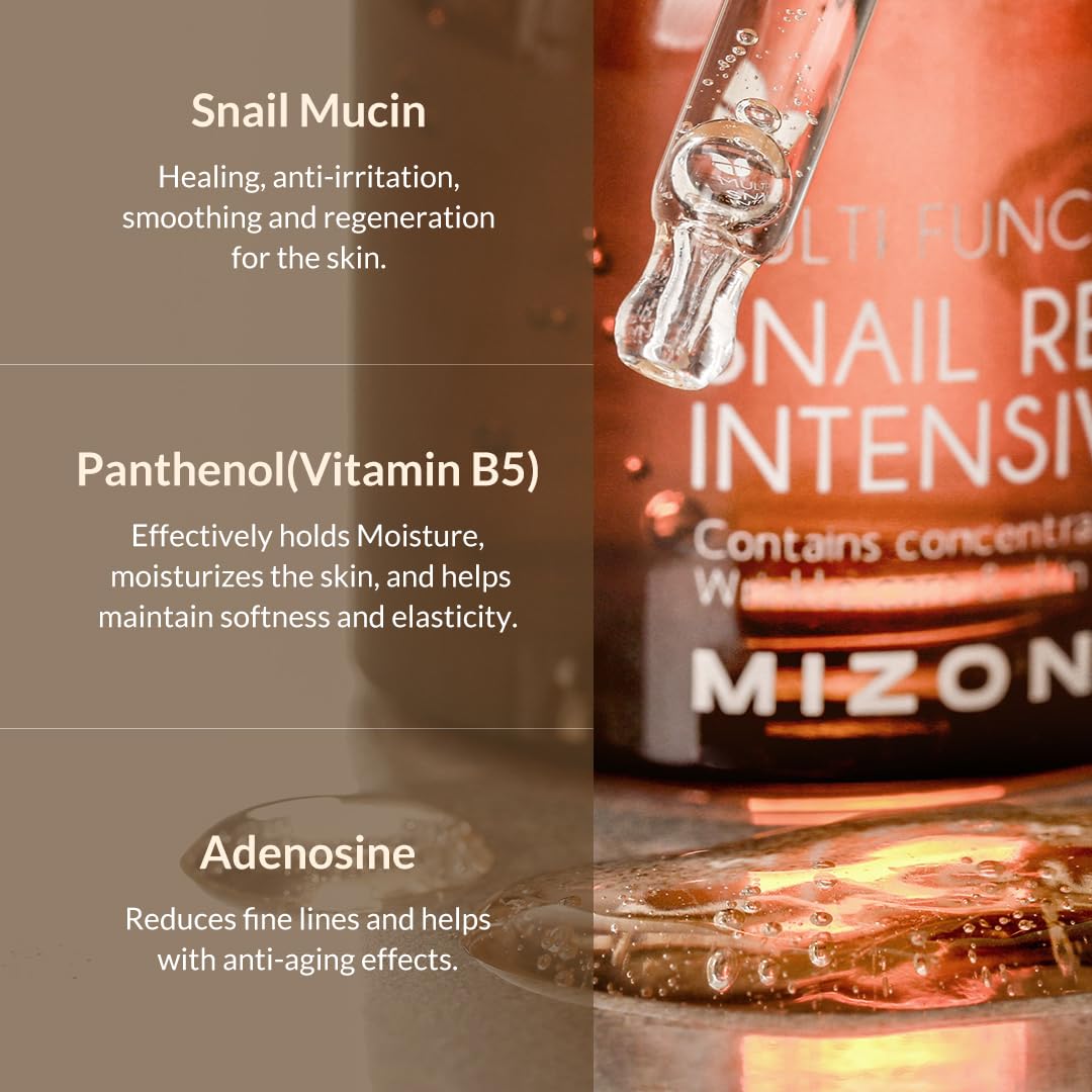 MIZON Snail Repair Intensive Ampoule Korean Snail Serum 1 01 - MIZON Official Imagery - 5