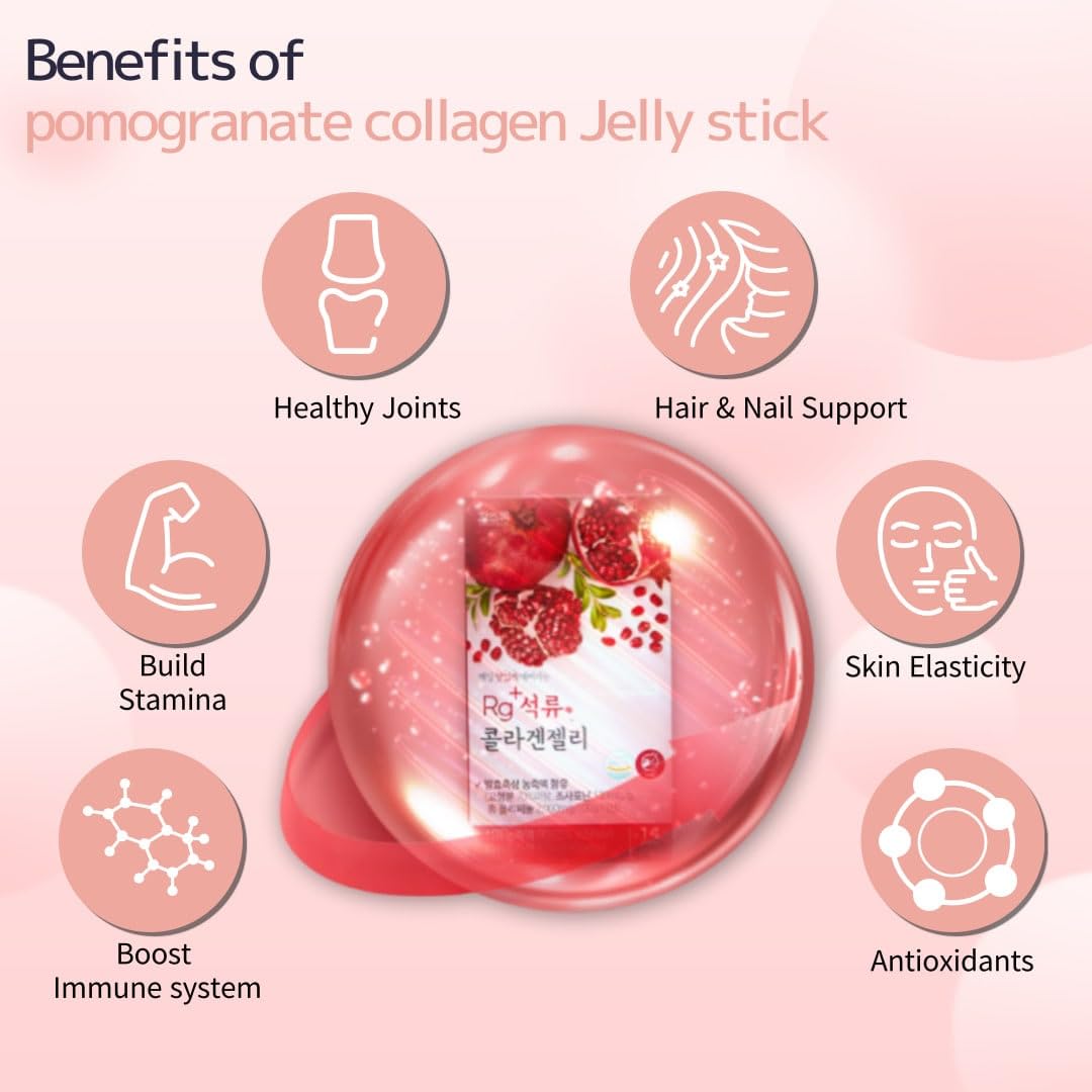 Anti Aging Korean Beauty Pomegranate Collagen Jelly Stick - HAMCHOROK Official Imagery - 5