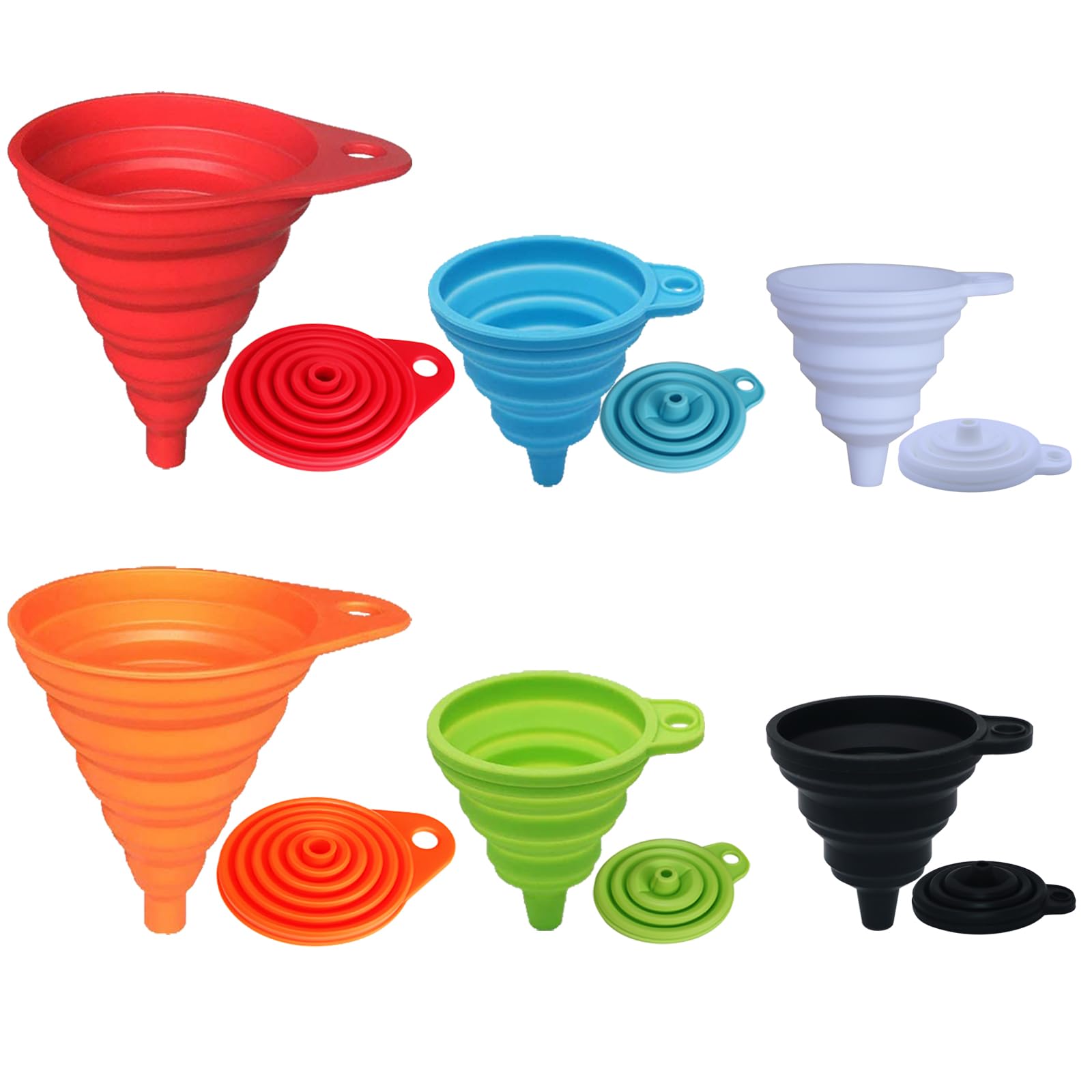 KongNai Kitchen Funnel Set 4 Pack, Small and Large, Kitchen Gadge by KongNai - Angle View 8