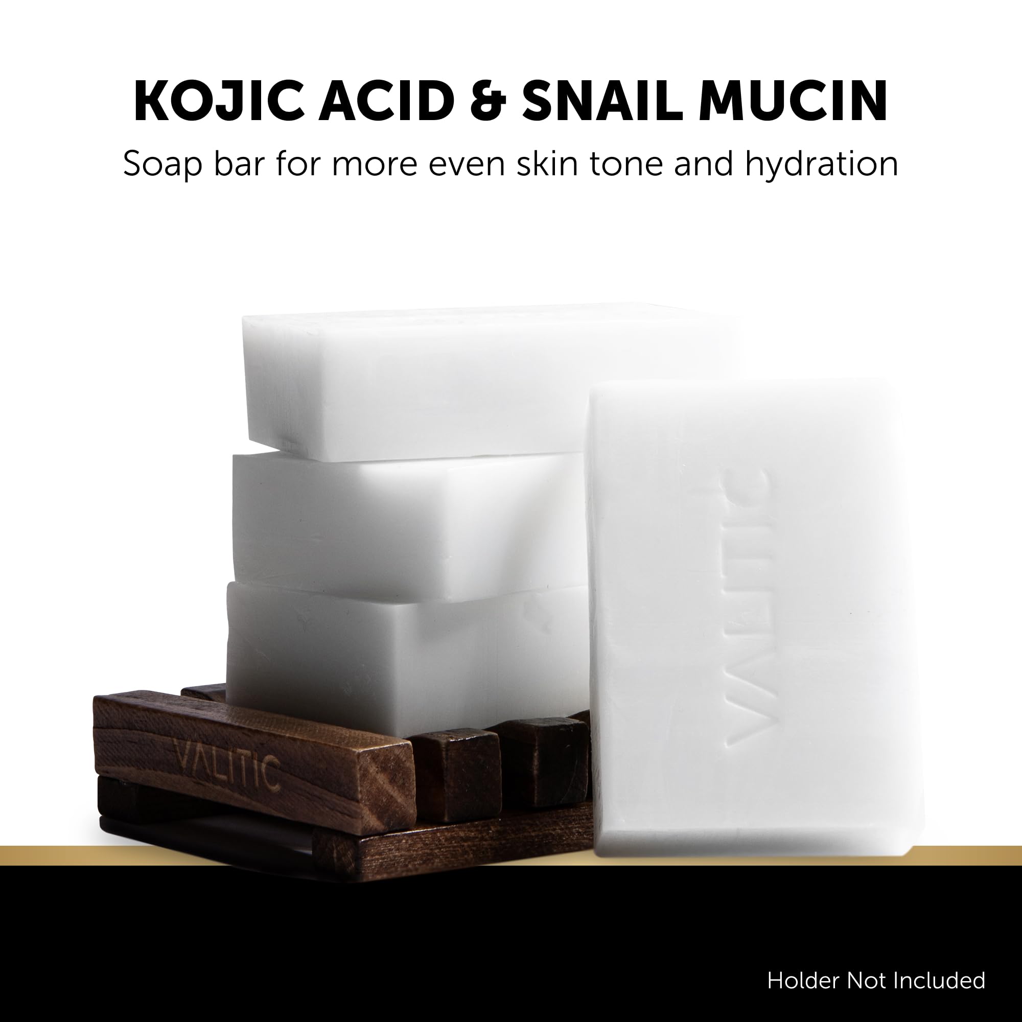 VALITIC Snail Mucin Kojic Acid Soap Bar Anti Aging Tone - VALITIC Official Imagery - 3