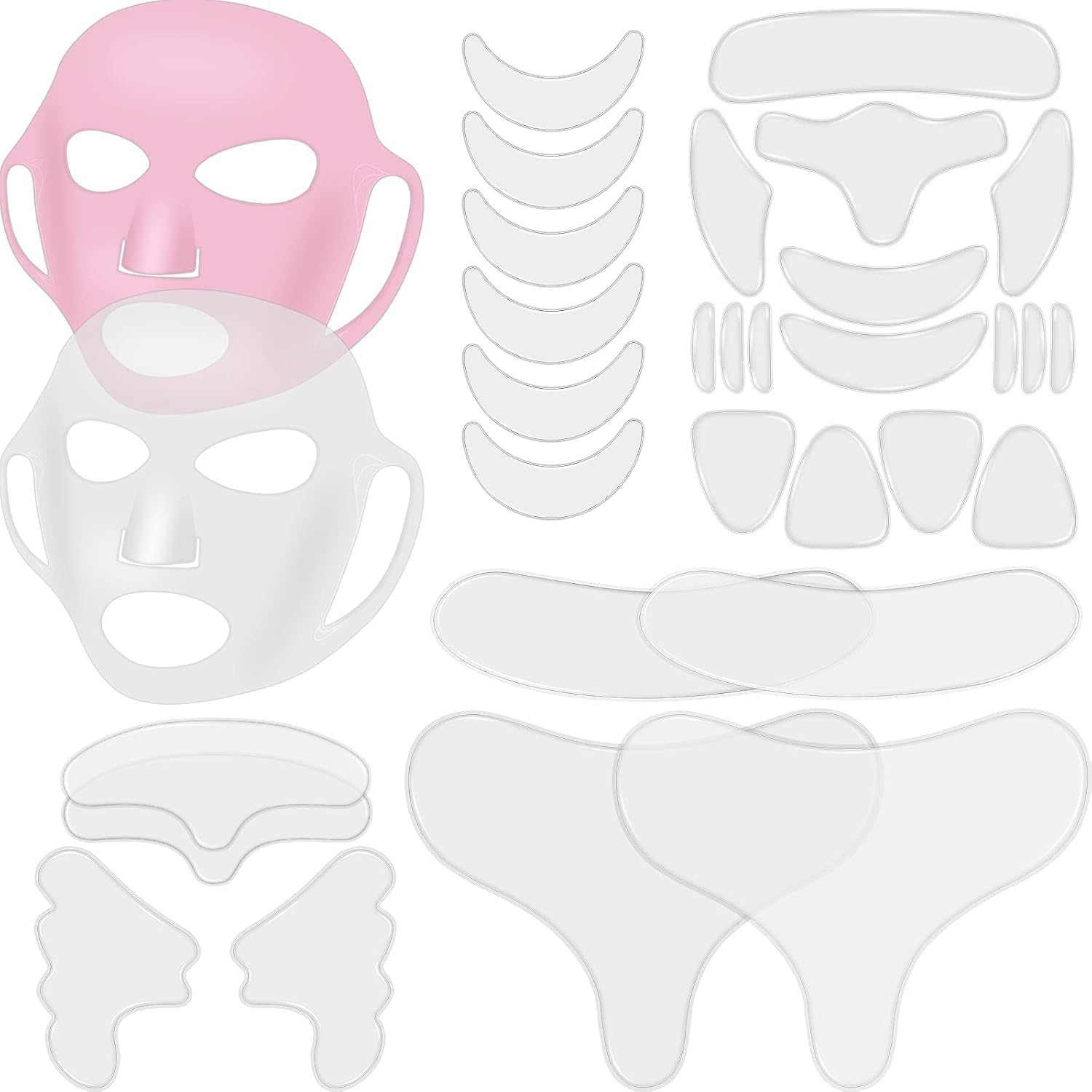 Maitys 32 Pcs Silicone Face Mask &amp; Anti-Wrinkle - Maitys