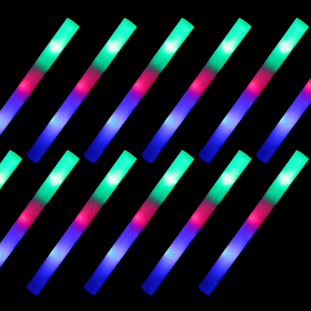 LED Foam Sticks Includes Sign Lights Party Batons Wand for - MR PARTY KING Official Imagery - 7