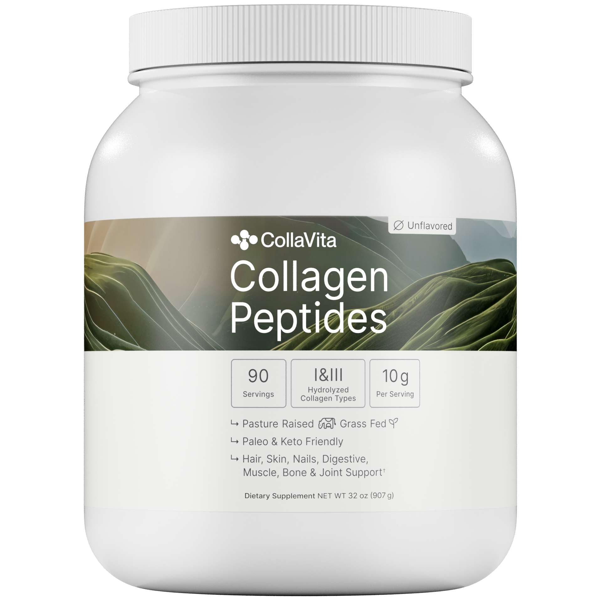 CollaVita Collagen Peptides Powder Grass Fed Pasture Raised - Colla Vita Official Imagery - 2