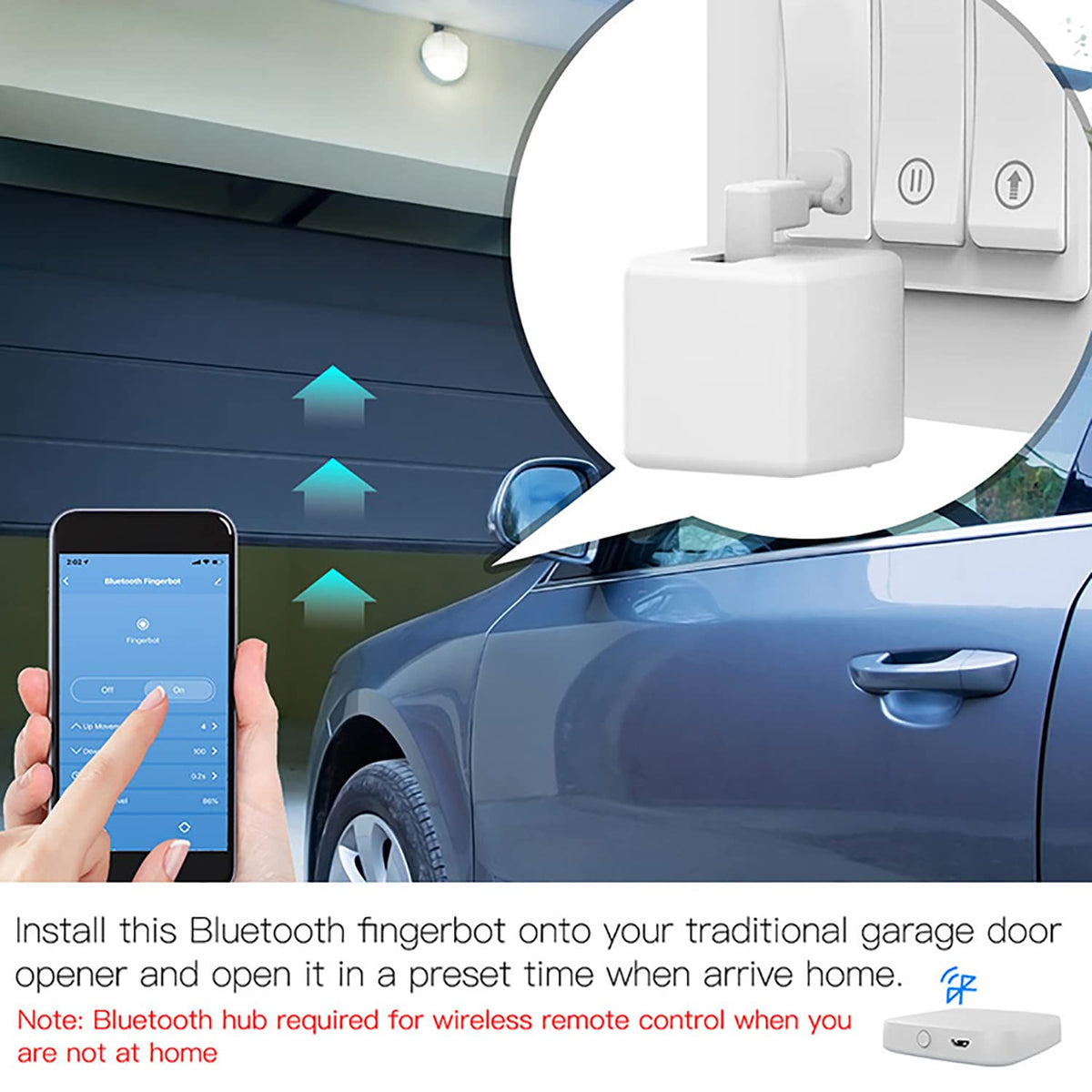 Smart Switch Button Pusher Bluetooth Fingerbot Plus with - Gaoducash Official Imagery - 8