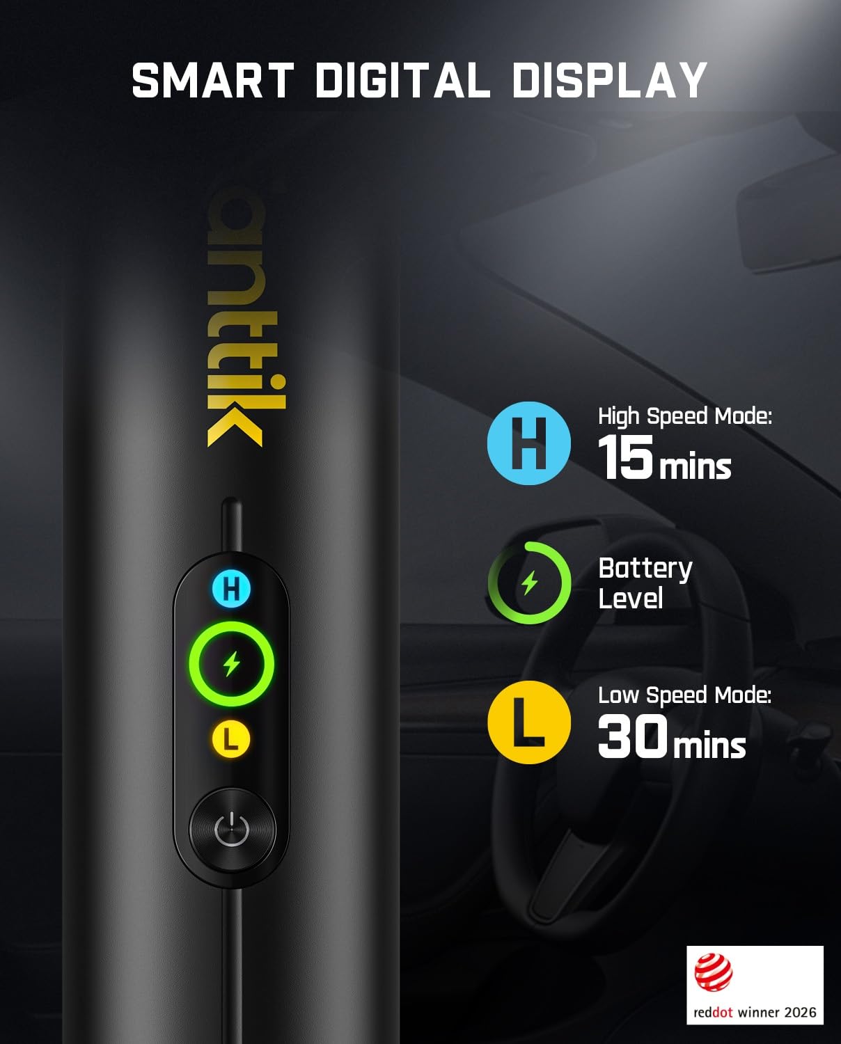 Fanttik Slim V10 APEX Cordless Car Vacuum, 4-in-1 Portable Mini H - Fanttik Official Product View 3