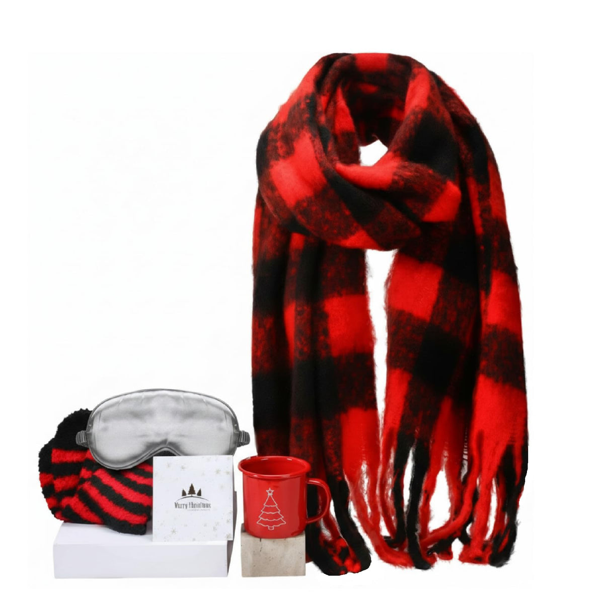 8 Pcs Christmas Women Gifts Coworkers Christmas Basket Gift - Breling Official Imagery - 8