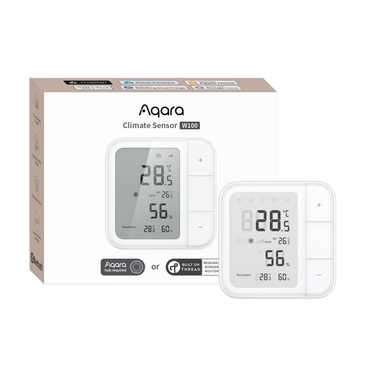 Aqara Thread Zigbee Smart Climate Sensor W100 Wireless - Aqara Official Imagery - 2