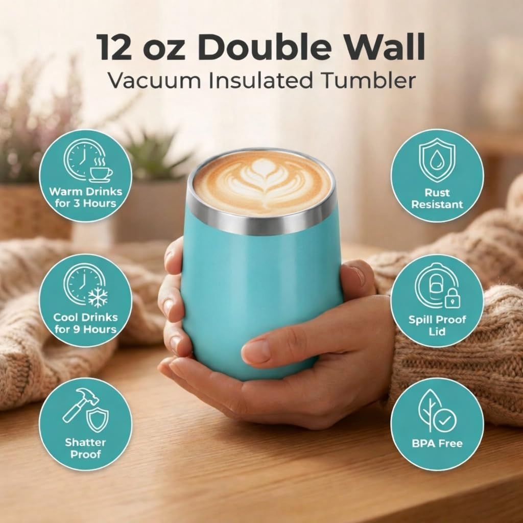 Modern Elegance Tea Tumbler Gift Set for Women Teal - Modern Elegance Official Imagery - 5