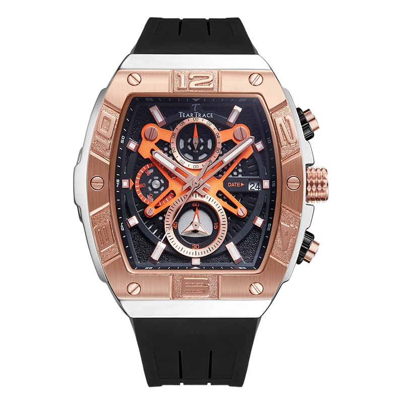 Watches for Men Luxury Quartz Casual Chronograph 3ATM Waterproof - Product Imagery
