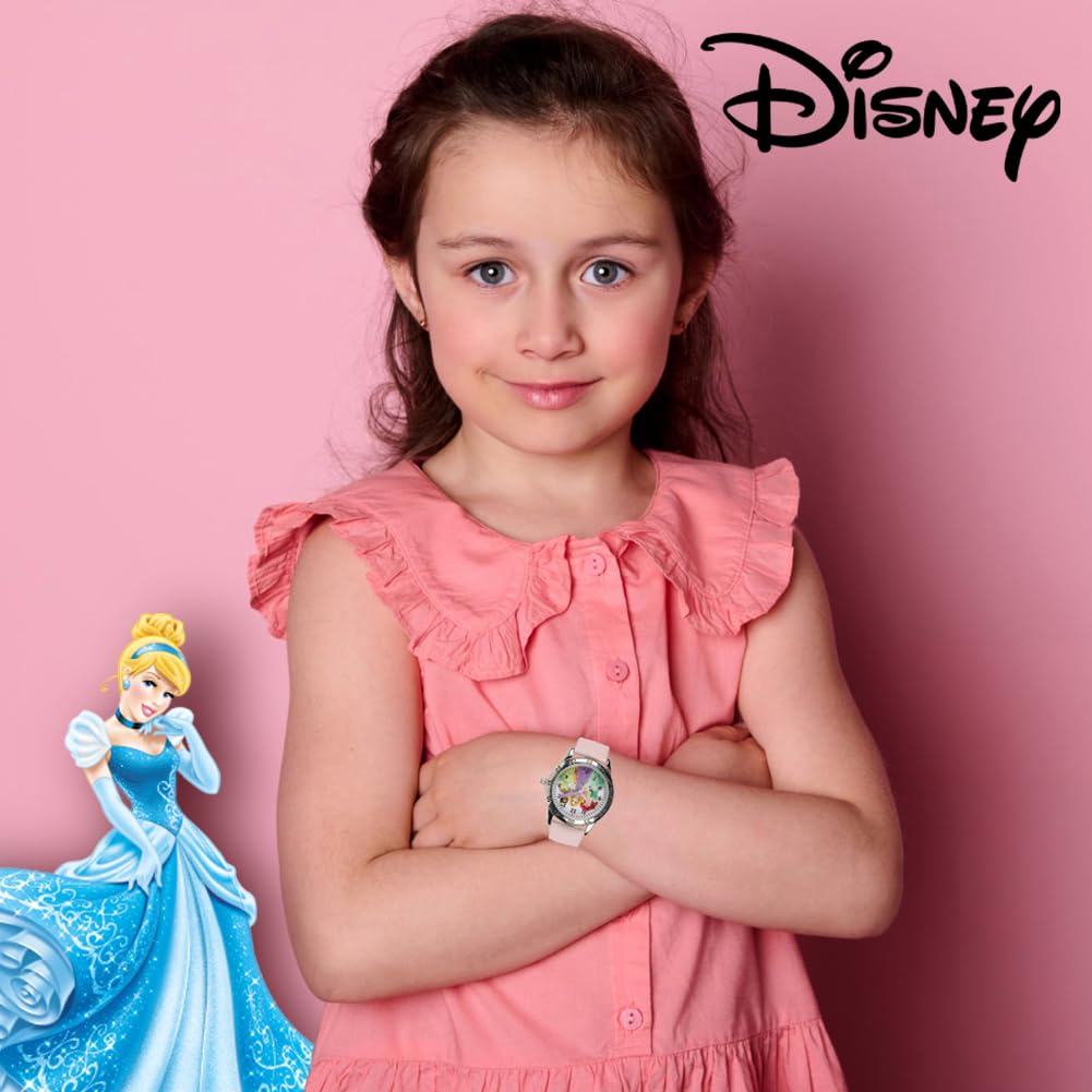 Disney Princess Time Teacher Watch for Kids – Easy Analog Time Learnin - View 4