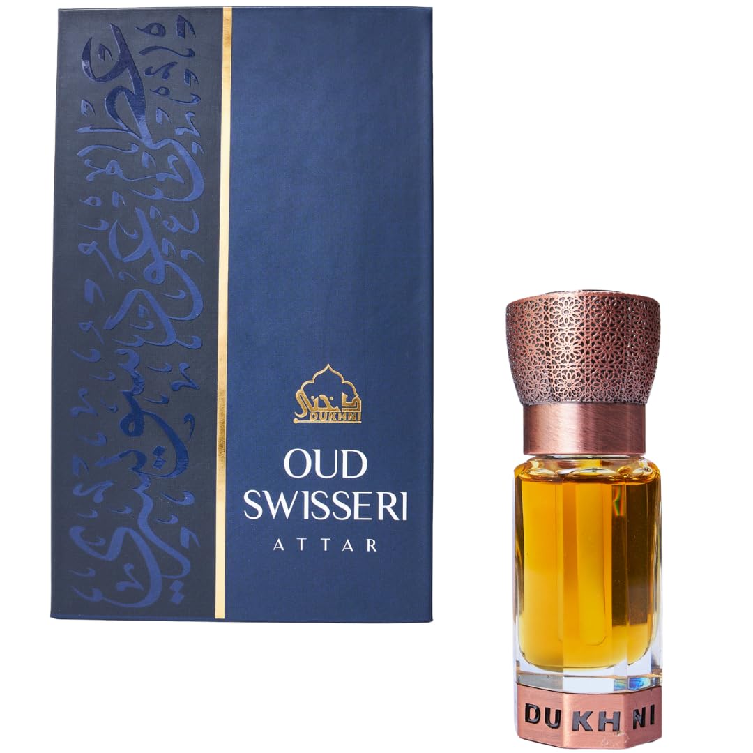 Dukhni Oud Swisseri Attar 6ml Arabian Oudh Perfume Oil | Islamic - Product Imagery