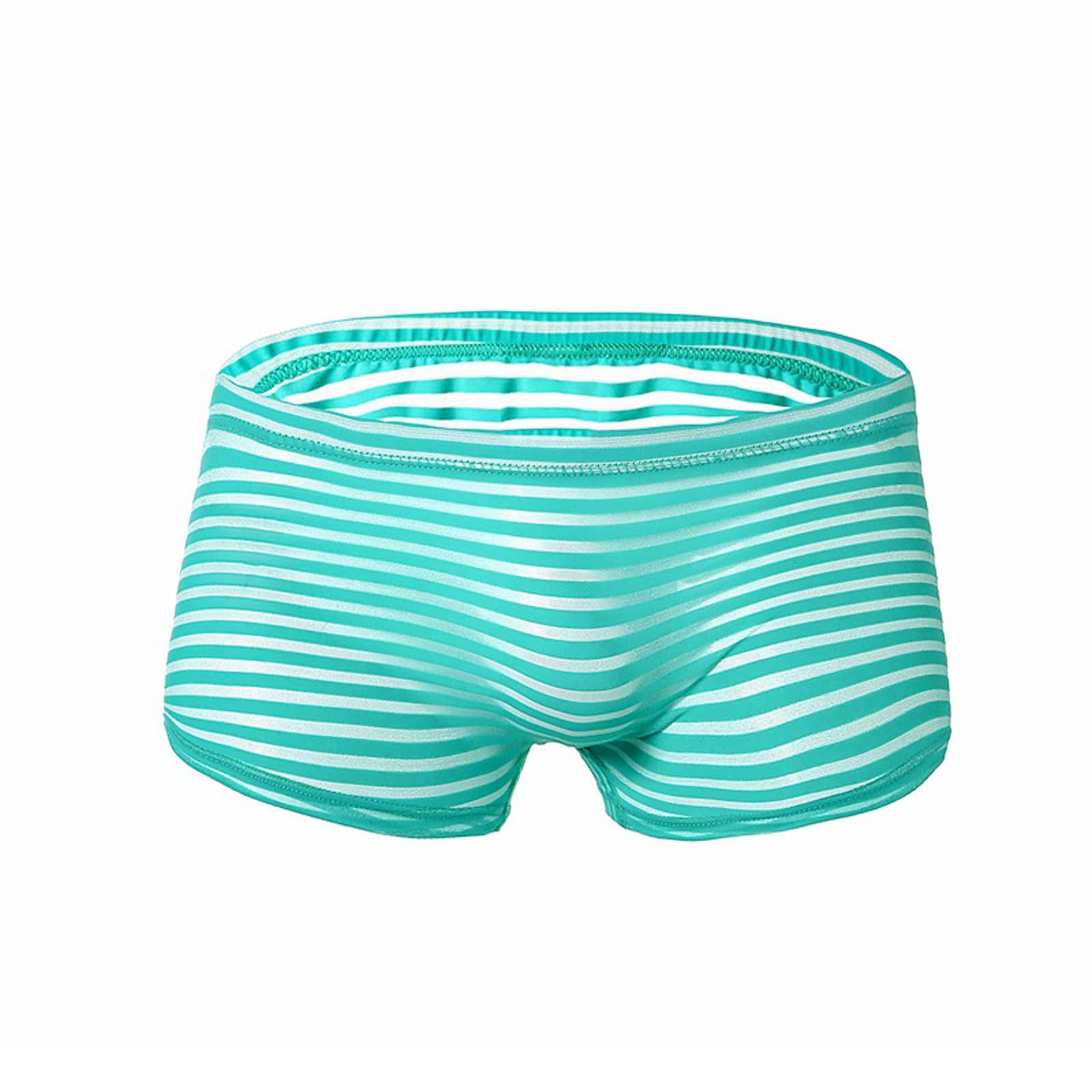 Mesh Underwear for Men Striped Breathable Quick Dry Boxer Briefs Mens - View 8