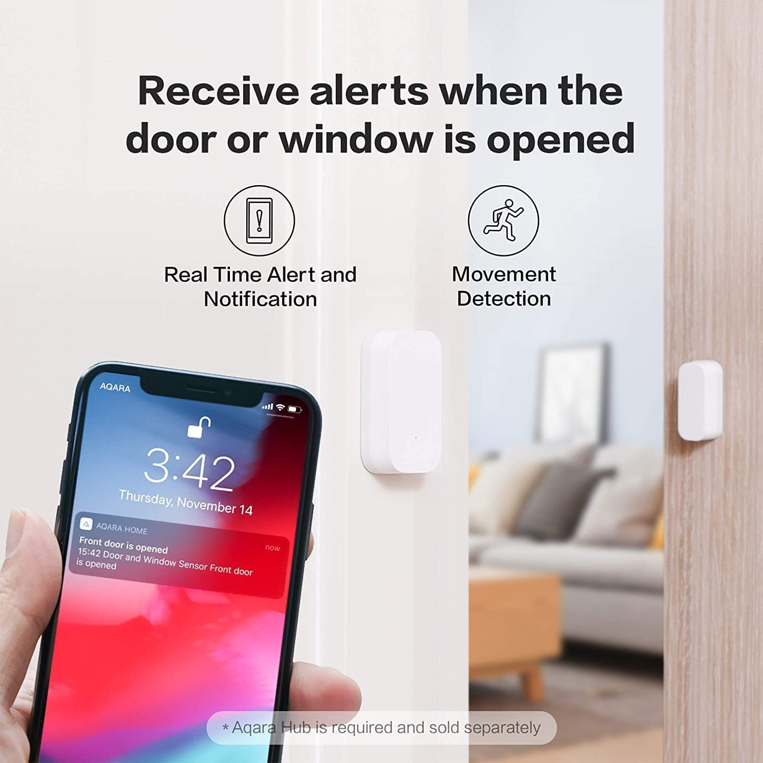 Aqara Zigbee Door and Window Sensor 3 Pack, Wireless Mini Contact - Aqara Official Product View 6