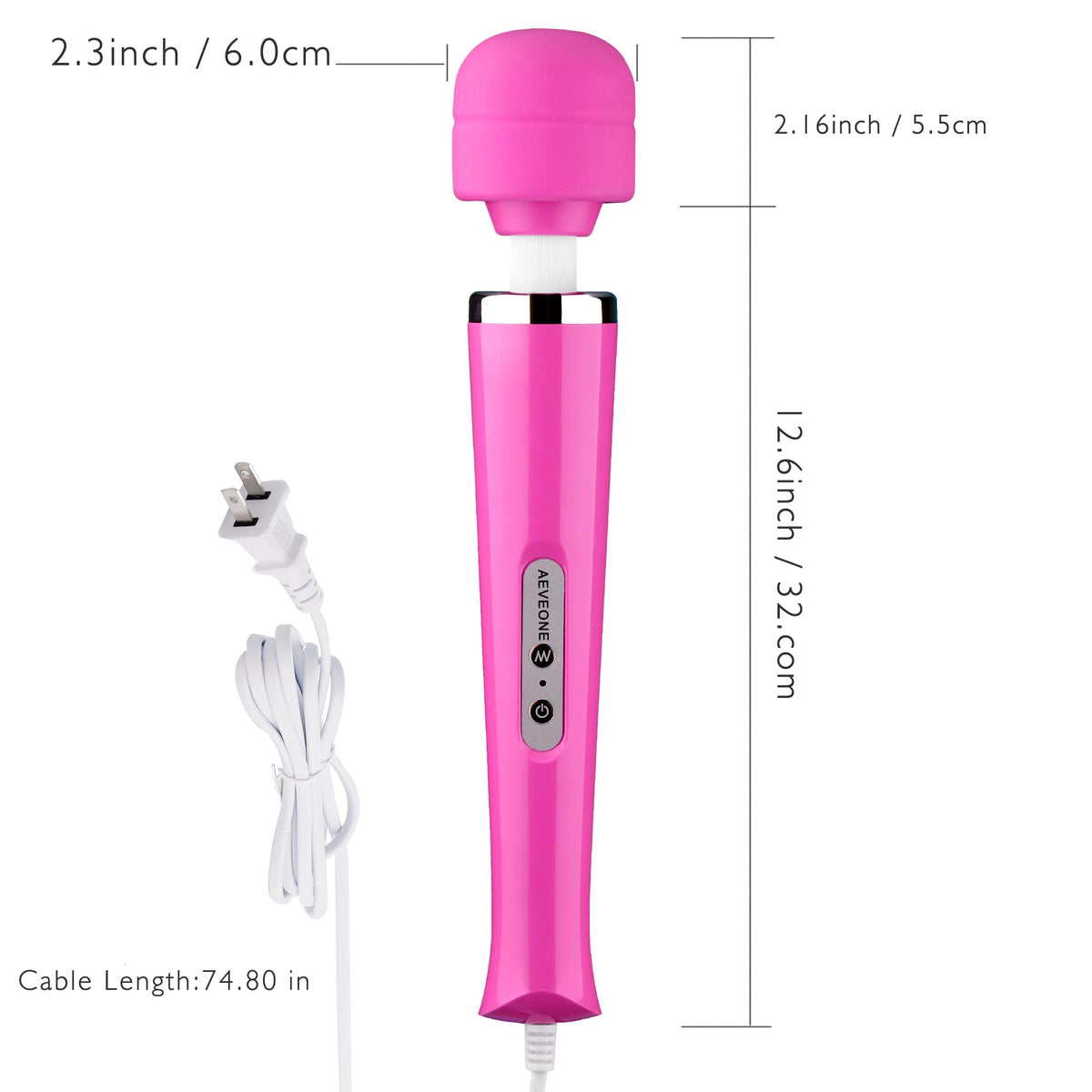 AEVEONE Wired Powerful Handheld Electric Massager Strong - AEVEONE Official Imagery - 3