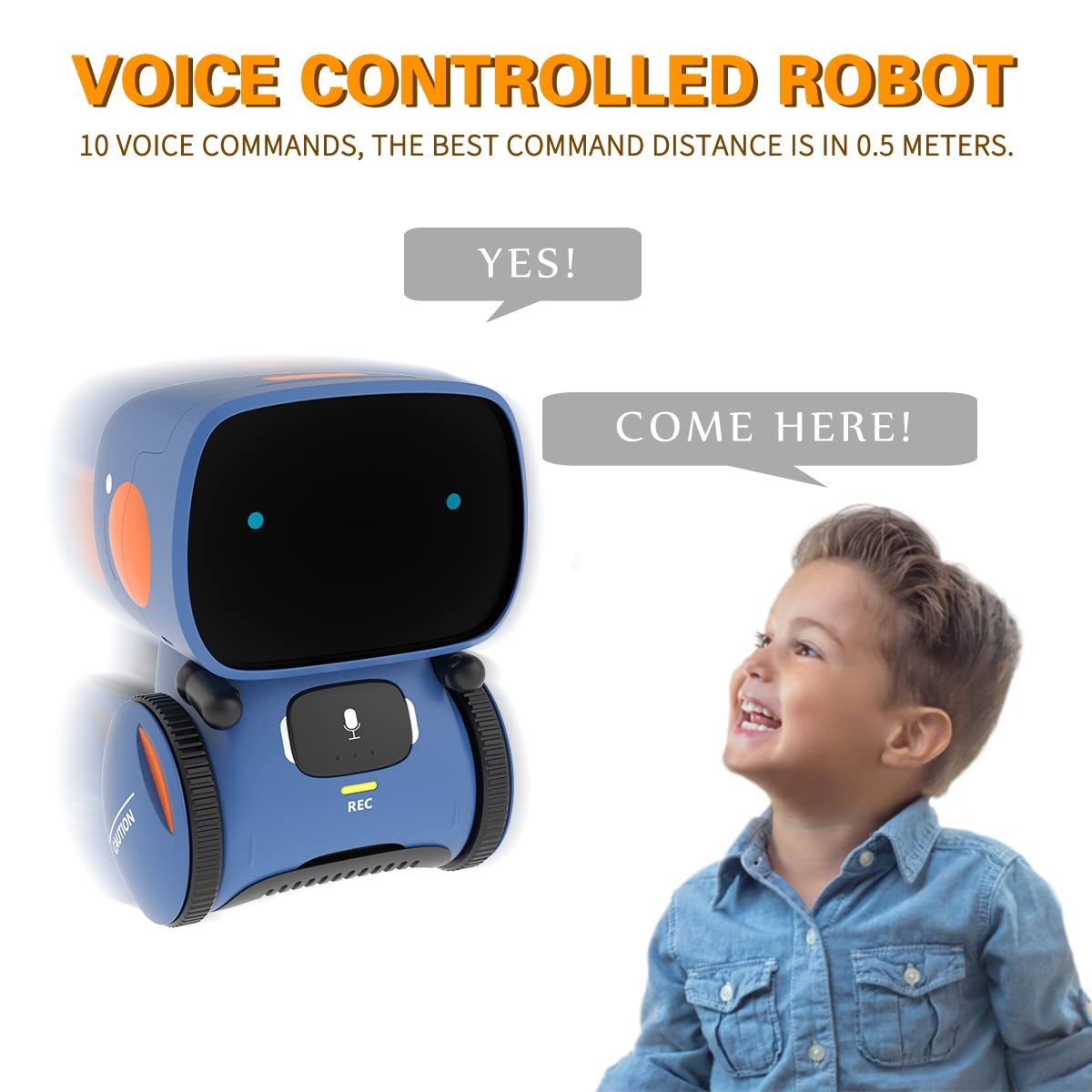 Kids Robot Toys for Girls and Boys Touch and Voice Control - 98K Official Imagery - 4