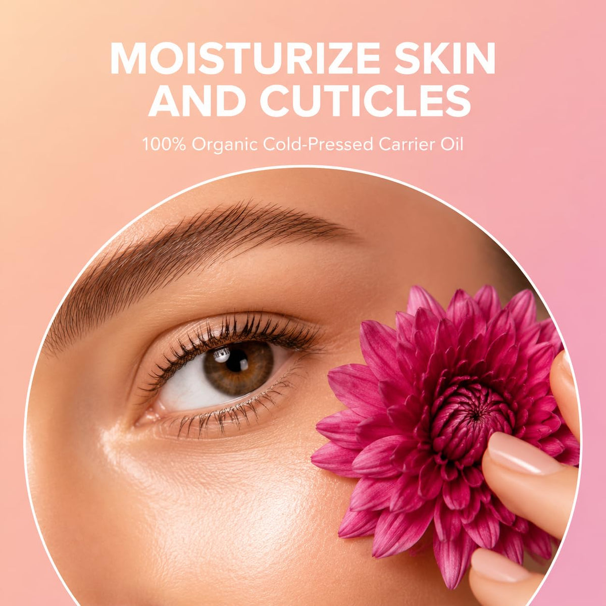 Organic Castor Oil with Rose Quartz Roller Set 100 Pure Cold - HongTu Official Imagery - 5